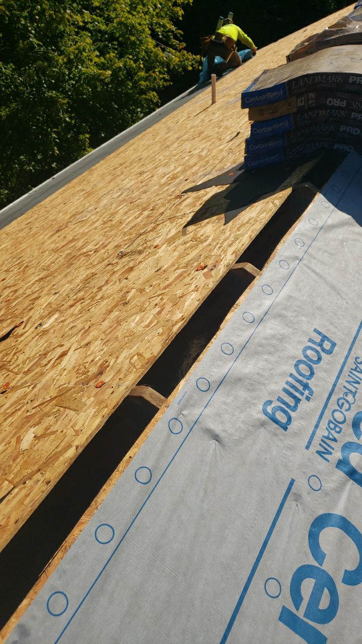 Marshall Roofing Project - Landmark Pro Max Def Pewterwood Designer Shingles by RM Banning, Inc.