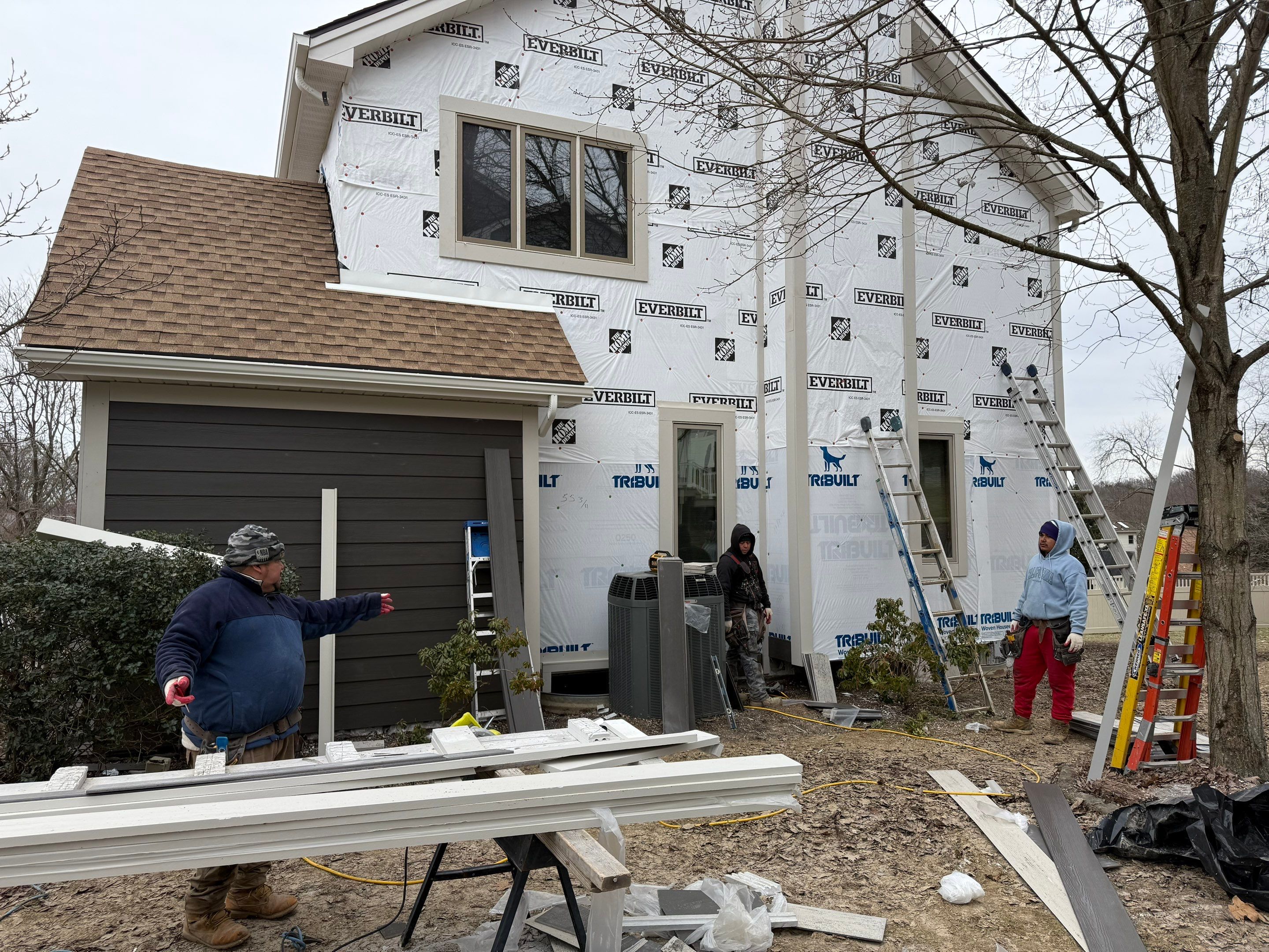 Full exterior remodel by Cousins Roofing Siding & Decks