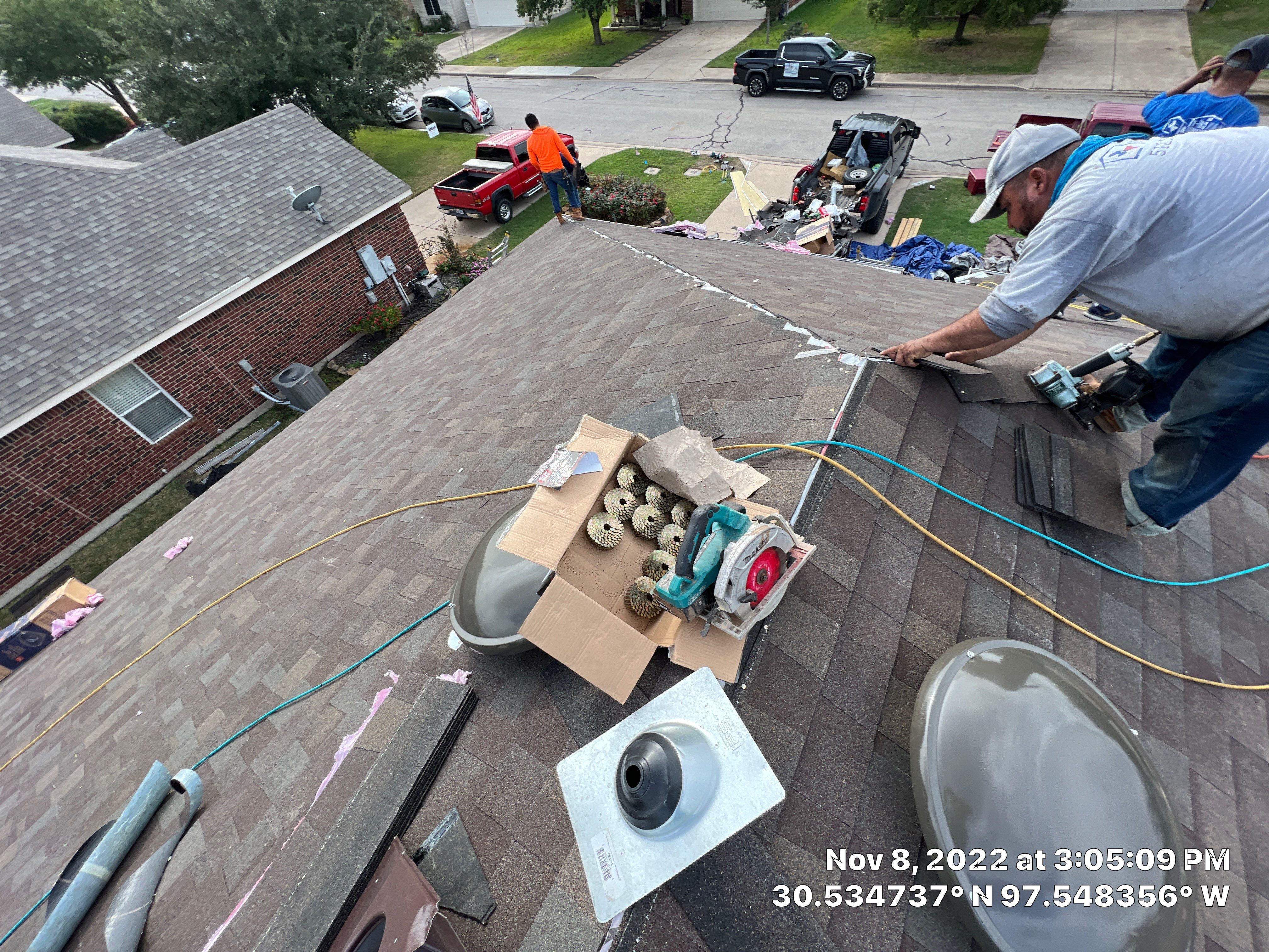 Residential Roof Replacement and Decking Installation in Hutto by Caliber Restoration LLC
