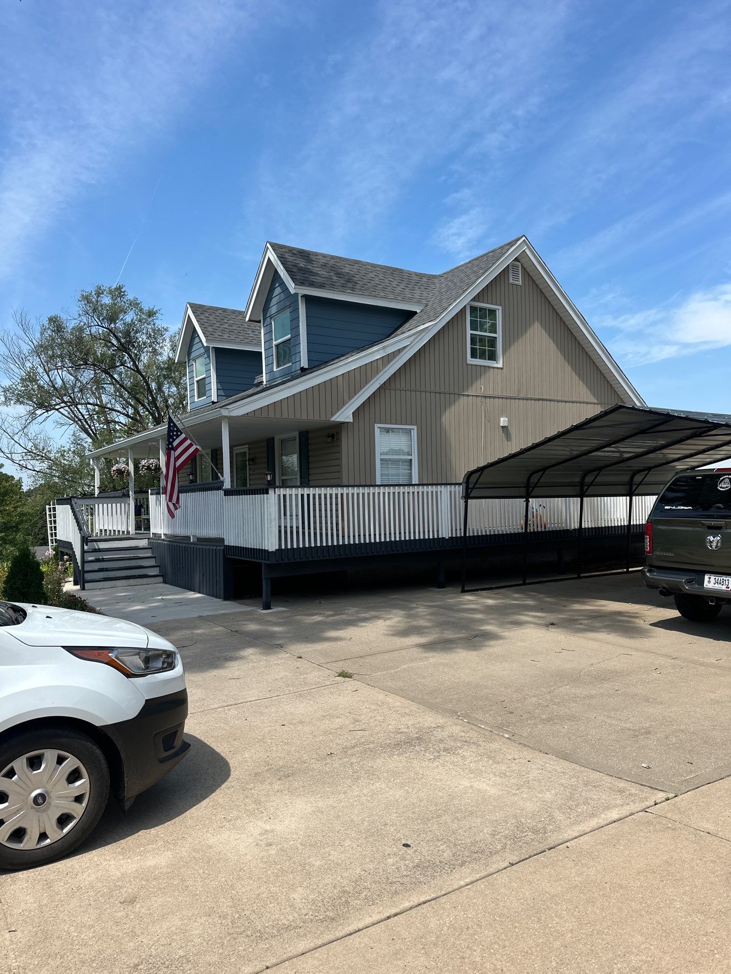 Out with the Old , in with the Blue  by EEC  Windows, Siding & Roofing 