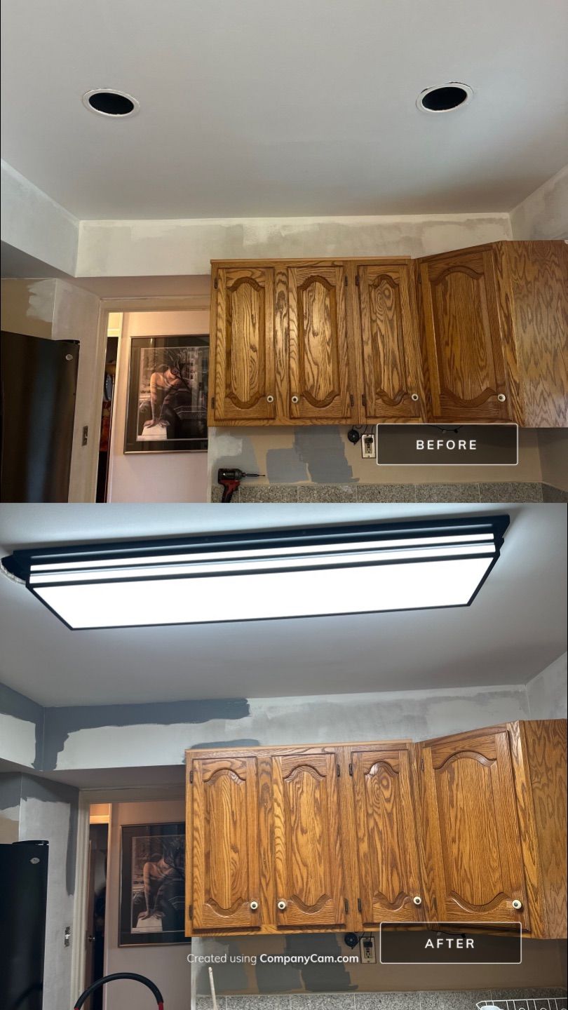 Kitchen lighting upgrade by Spartan Home Pros