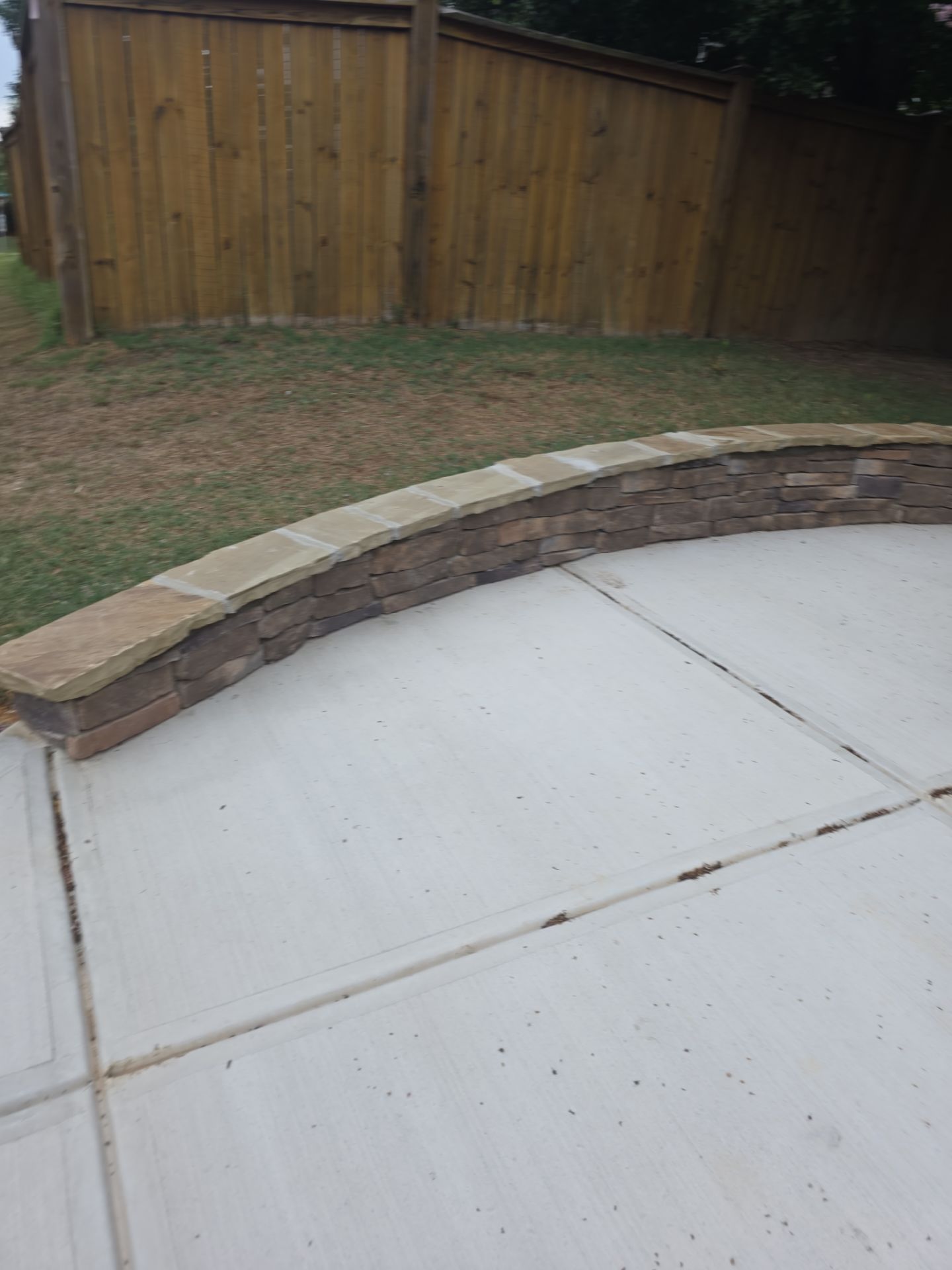 Concrete Driveway Expansion & Retaining Wall | Apex, NC by Elite Remodeling and Design LLC