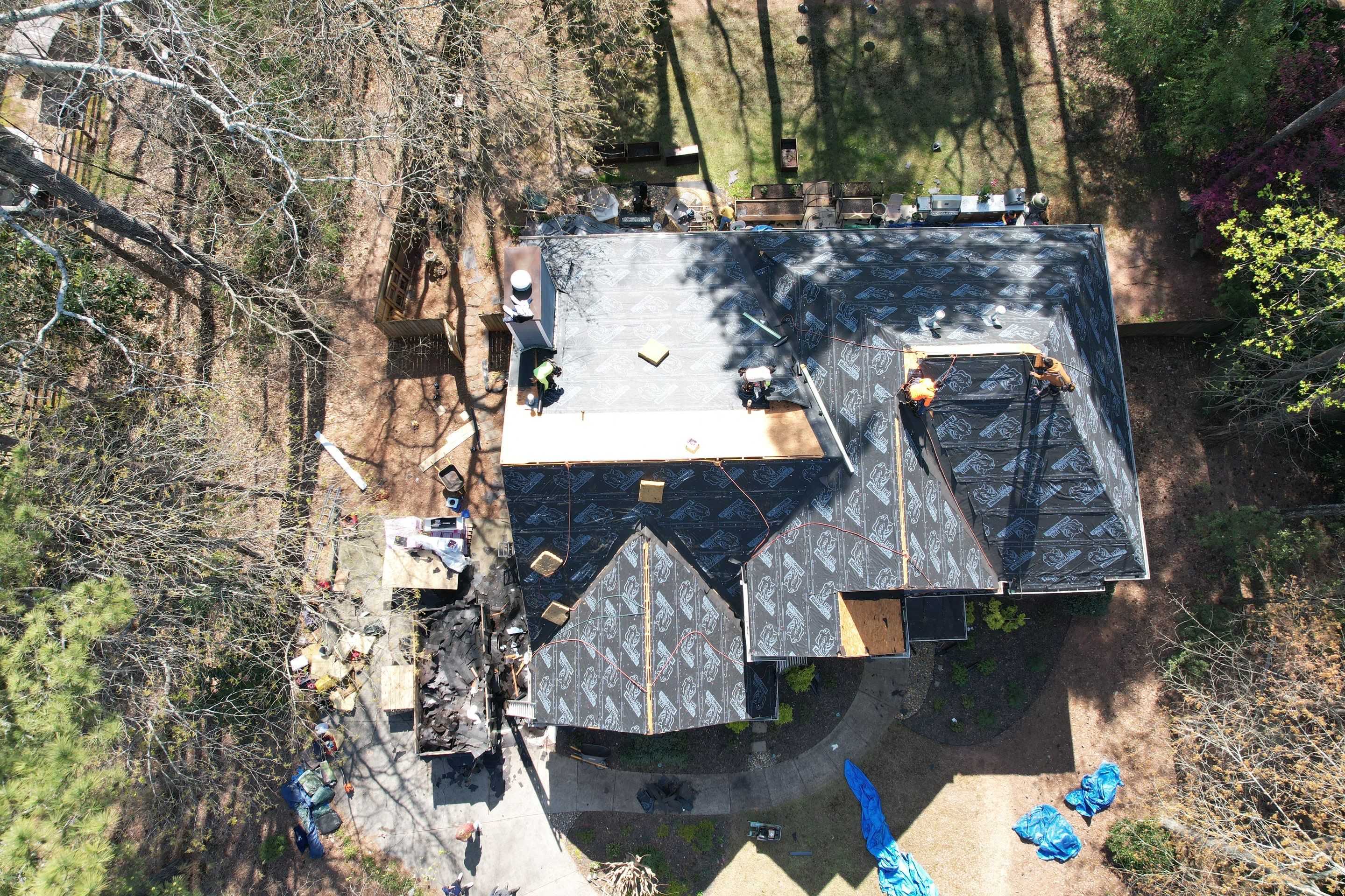 Residential Roofing Installation using Owens Corning by Inspector Roofing and Restoration