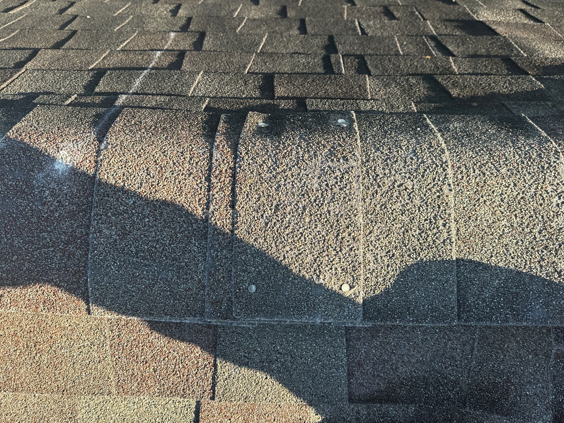 Hail Damage using Owen's Corning Duration (Lifetime) Shingles by Roof Repair Company
