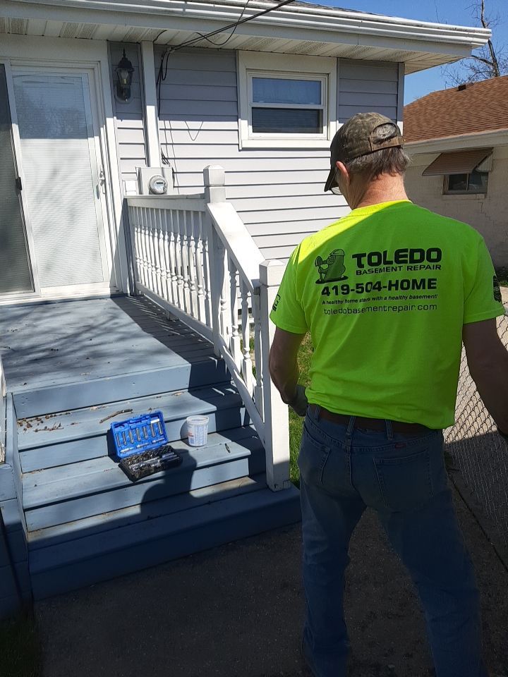 Wall Straightening and Reinforcement using Embedded Fiber Reinforcement by Toledo Basement Repair 