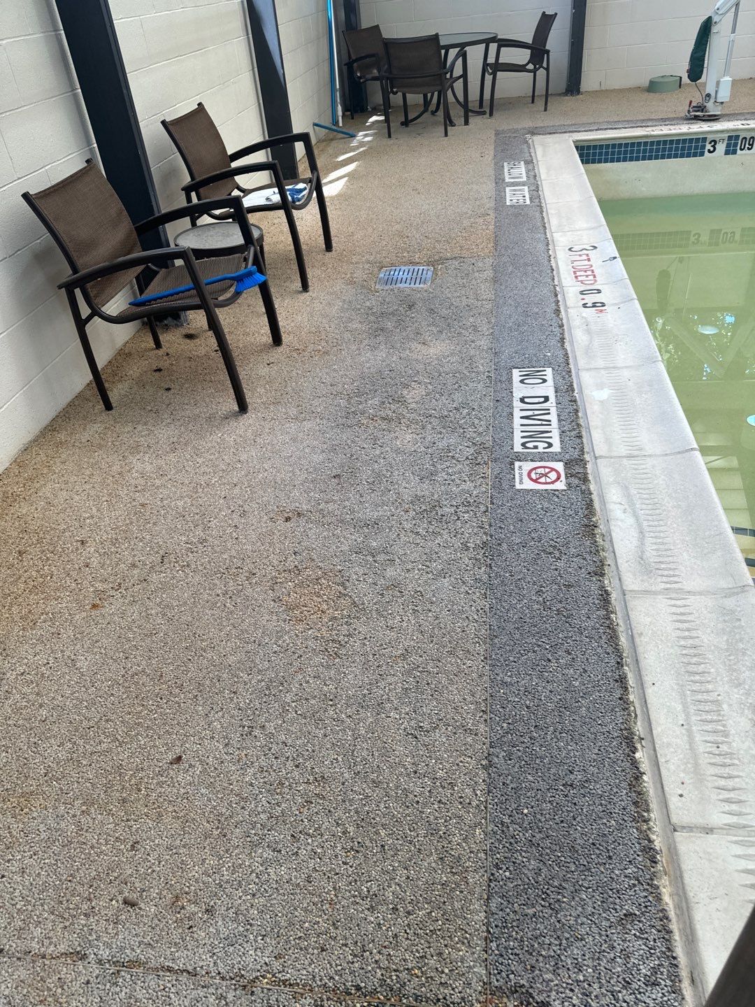 Hotel Pool Deck Project in Cranberry Township by Floors in a Day, Inc