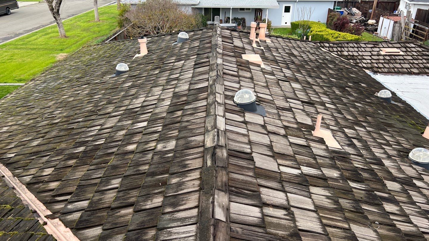 Installation of Certainteed Presidential shingles on residential house by Straight Edge Roofing Inc