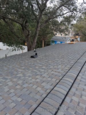 CT Landmark Pro AR MD Driftwood Roof Replacement – Oak Island, NC - Local Roofing Company