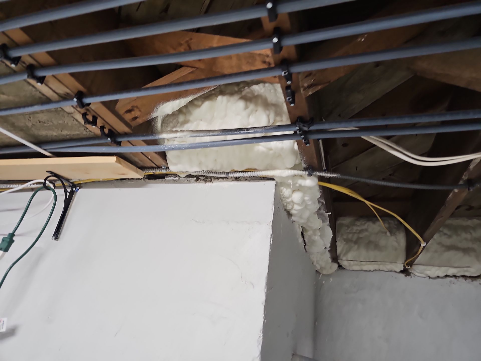 Attic Insulation using open cell spray foam by NYS Foam & Energy