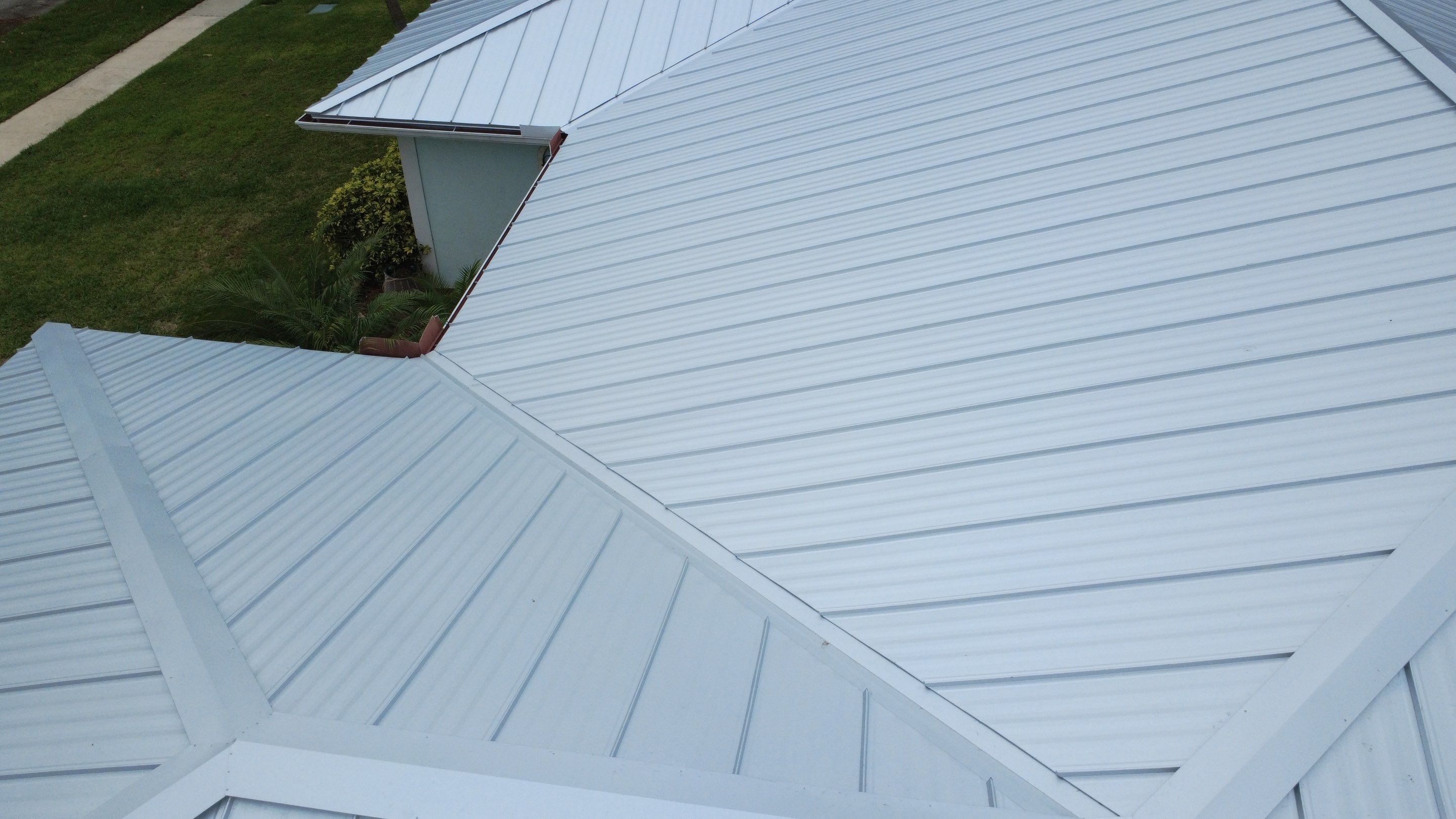 Residential Roofing Installation using 1" Nail strip metal roof by BLUES BROTHERS ROOFING