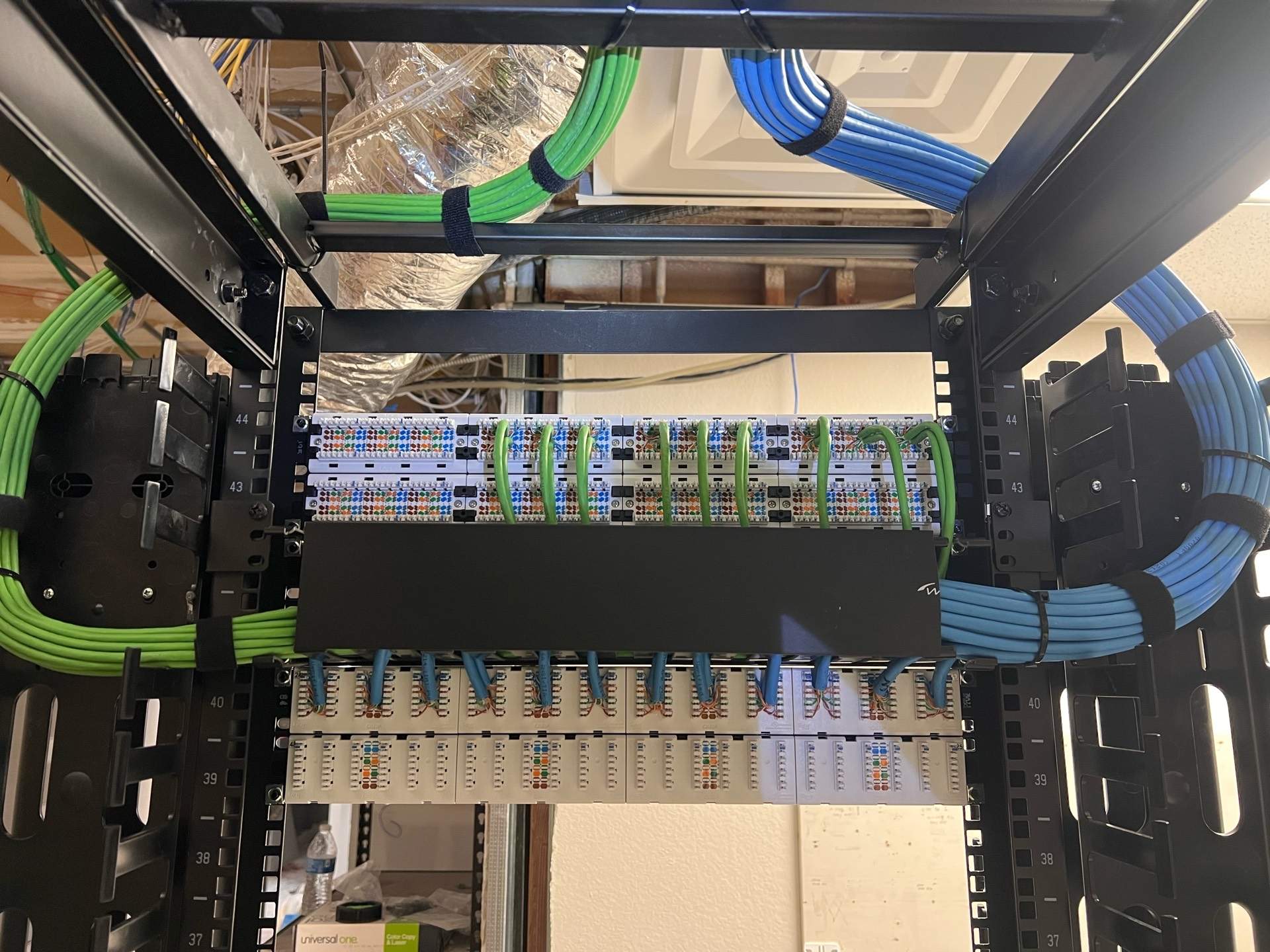 Cat6A Cabling Project in Carlsbad by Ring and Ping Inc.