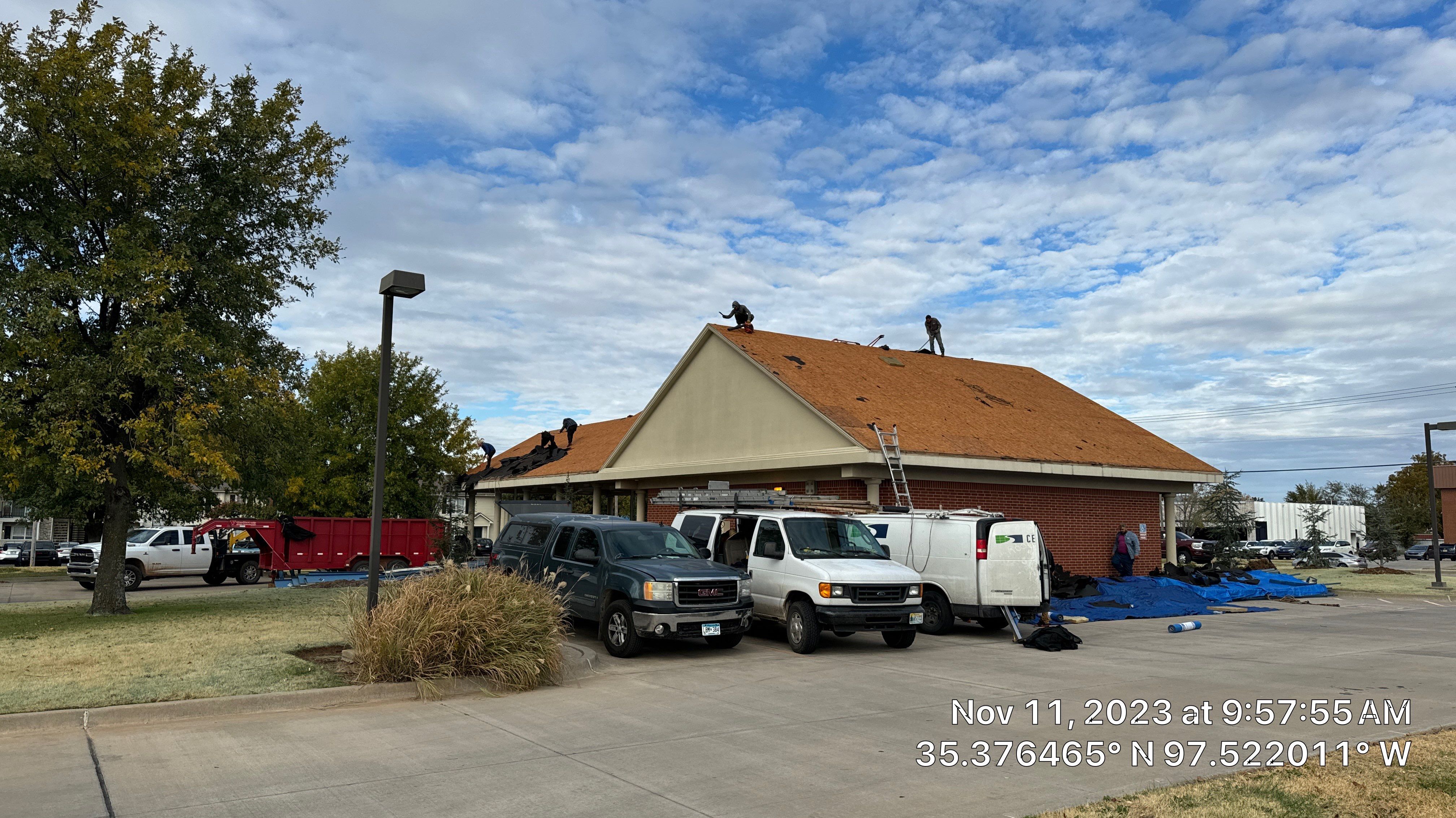 Commercial Roofing Installation using Certainteed Belmont IR by Castillo Roofing