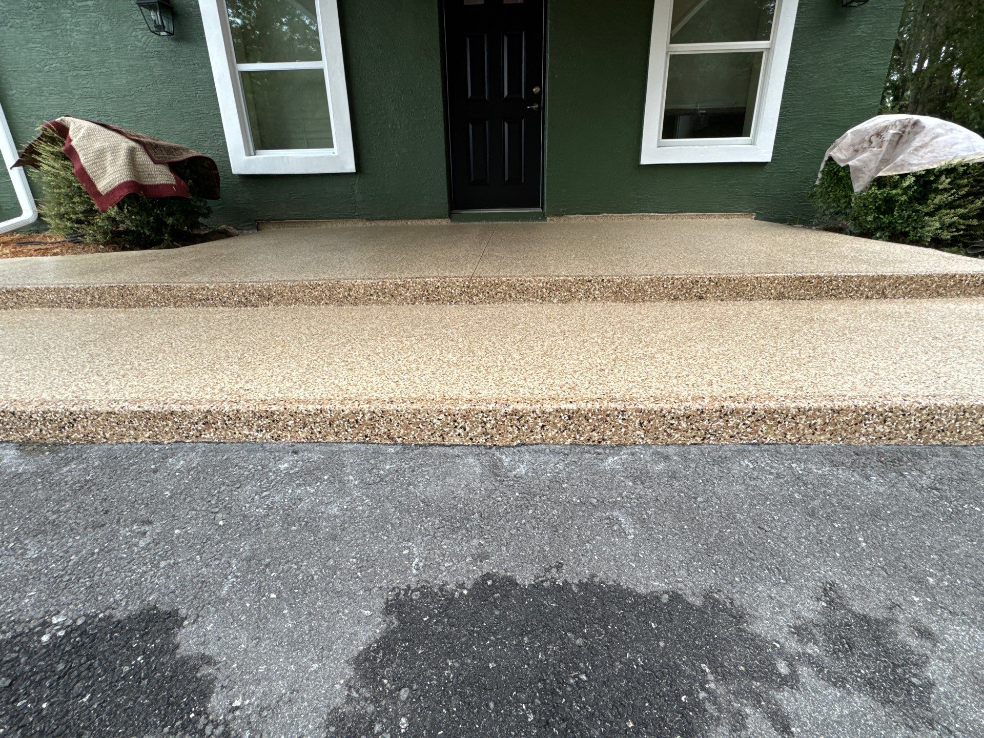 Porch Project in Reddick, FL in Pecan by Cross Creek Concrete Coatings