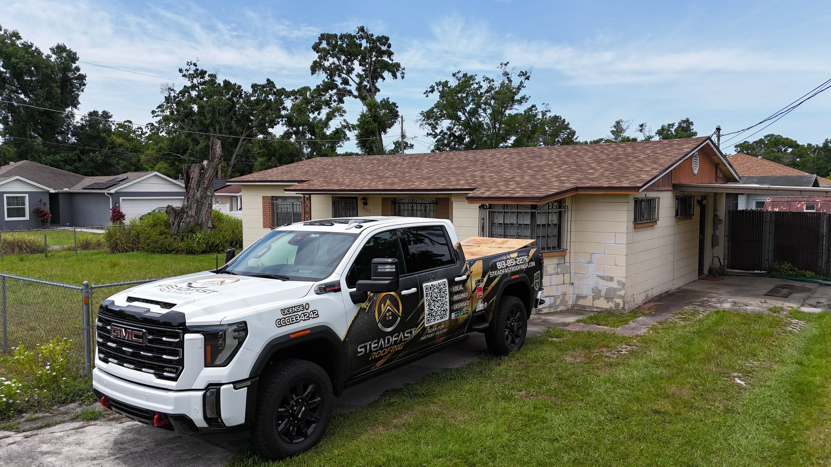 Roof Replacement in Tampa, FL by Steadfast Roofing 