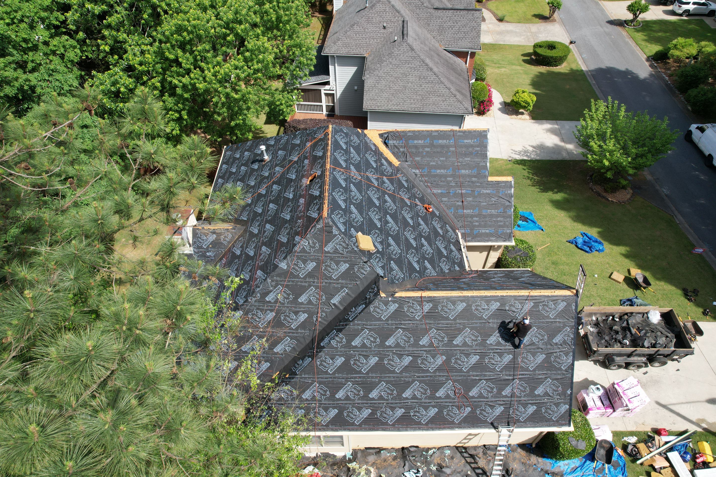 Residential Roof Replacement using Owens Corning Estate Gray by Inspector Roofing and Restoration