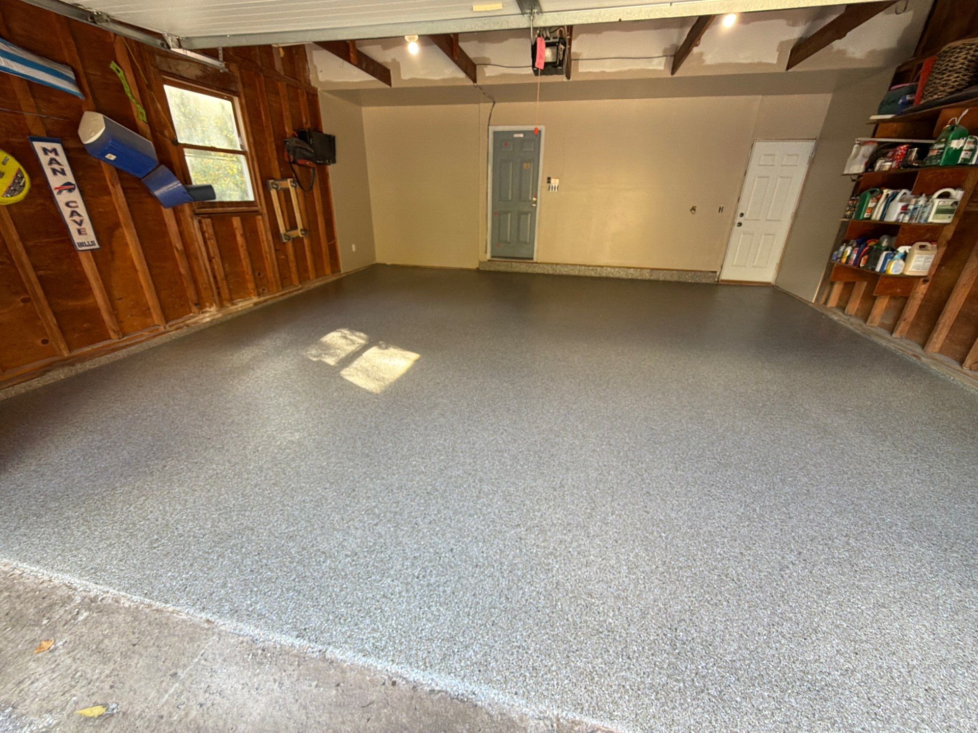 Vintage Shalestone Garage Coating by NG Masonry & Construction LLC