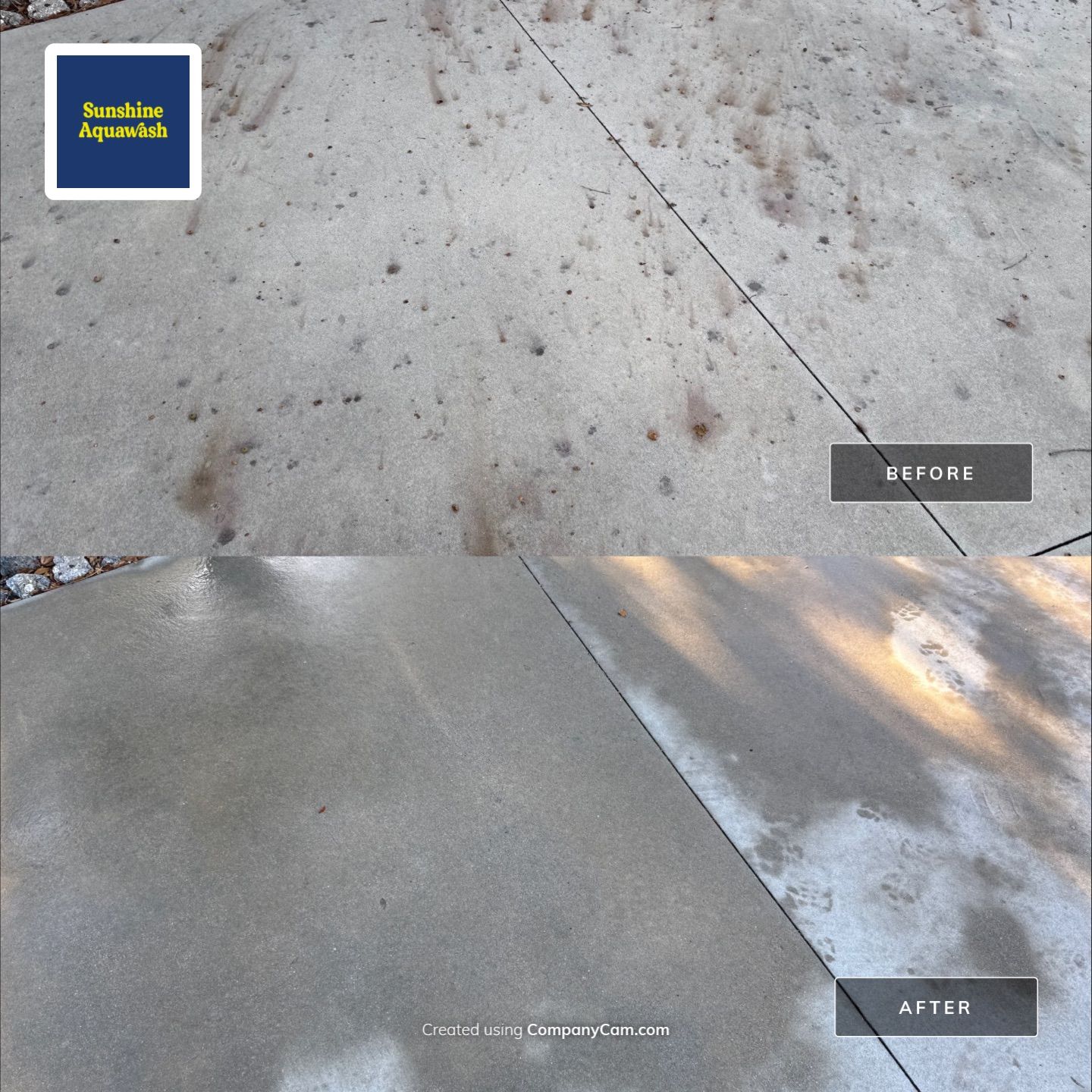 🏡 Large Concrete Driveway & Sidewalk Cleaning – Winding River Community, Bradenton, FL by Sunshine AquaWash