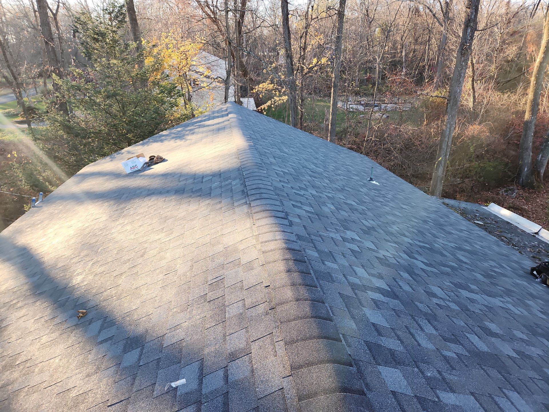 Residential Roofing Installation using Owens Corning TruDefinition Duration AR - Williamsburg Gray by A Plus Exterior