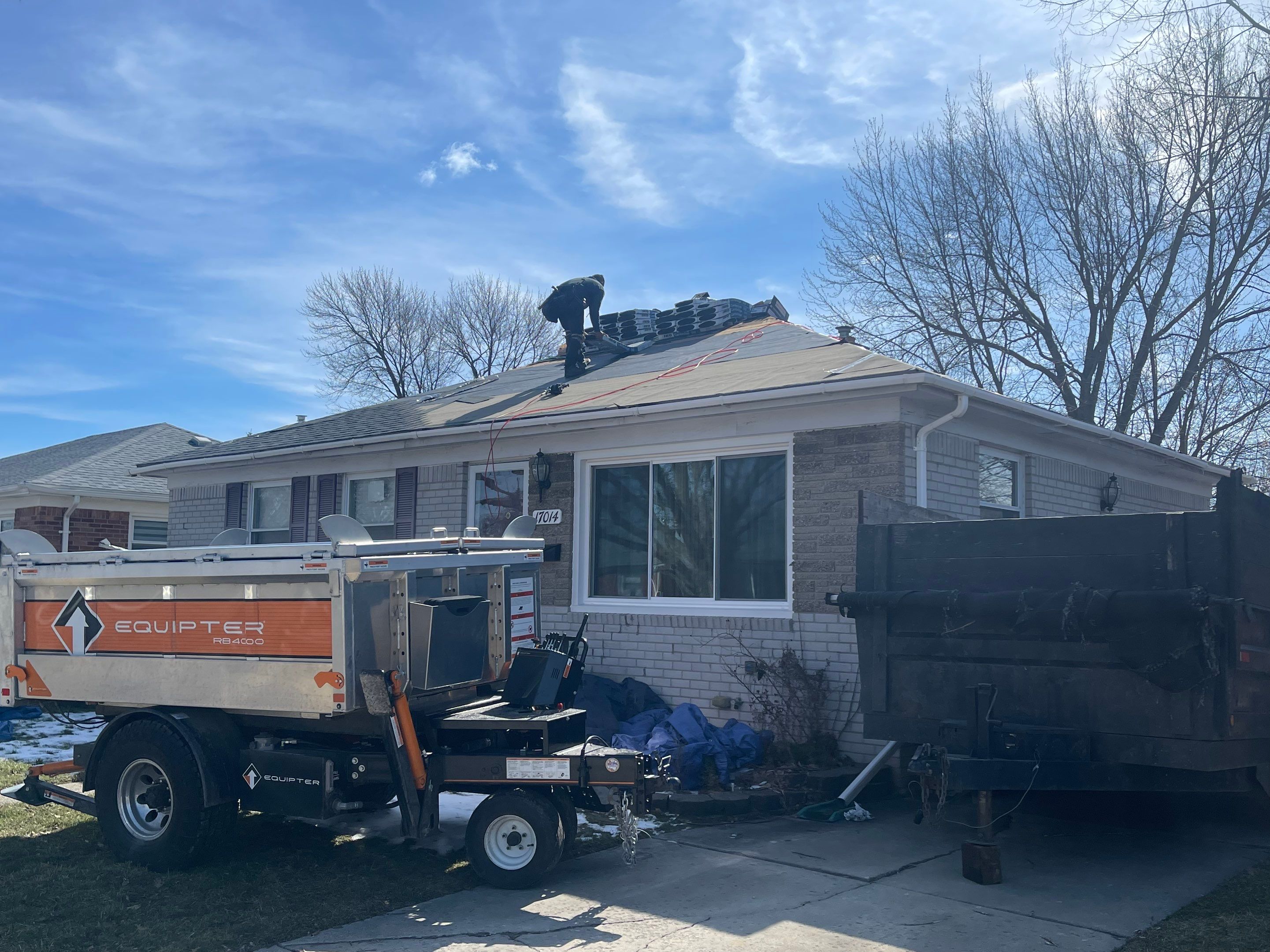Residential Roofing Installation using IKO Charcoal Grey by JNR Roofing LLC