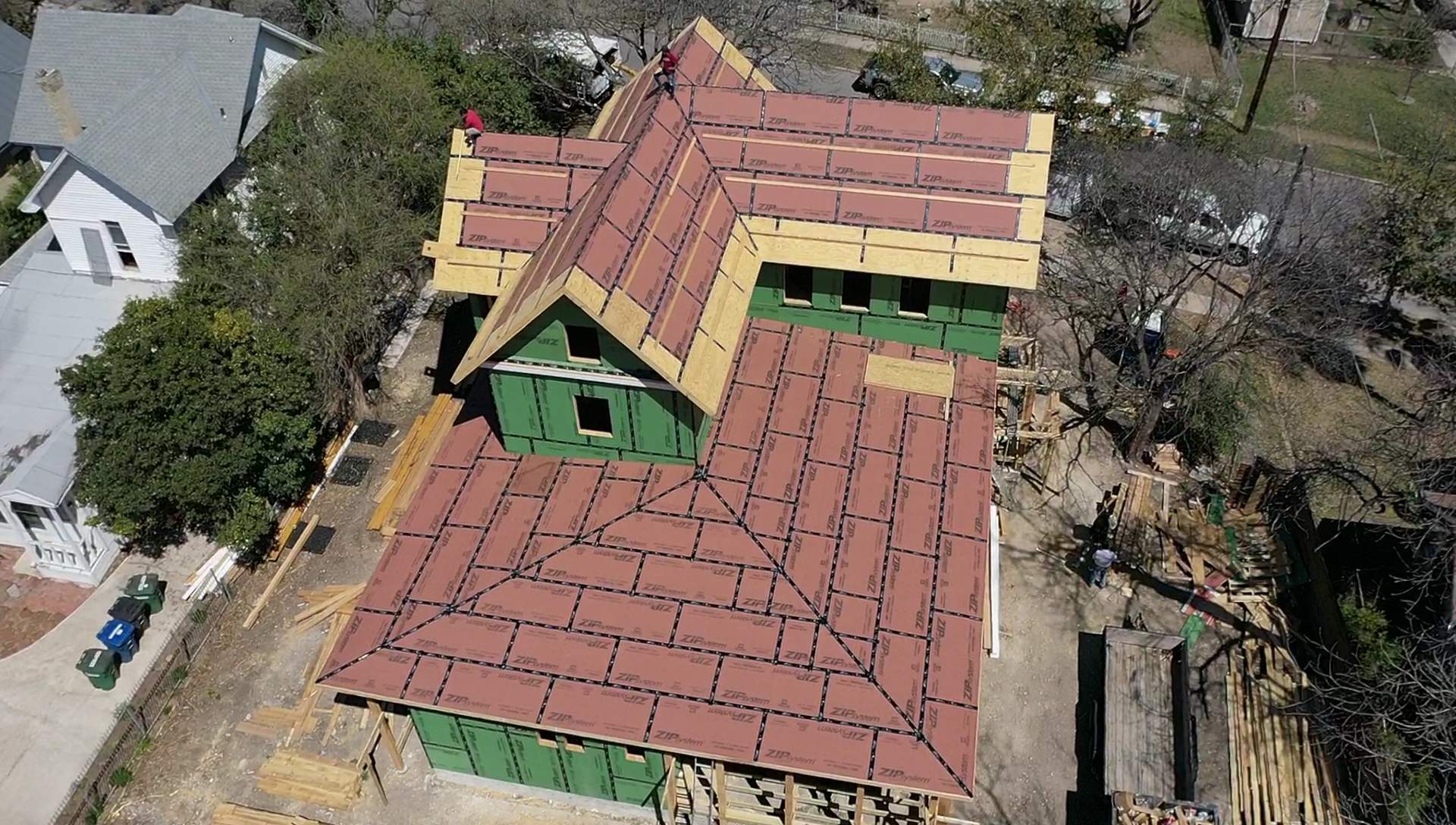 Residential Metal Roof Installation using McElroy Metal by Premier Roofing and Contracting
