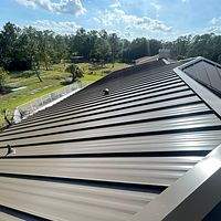 24ga 1.5" Mechanical Seam Medium Bronze by Total Roofing System The Metal Roof Experts