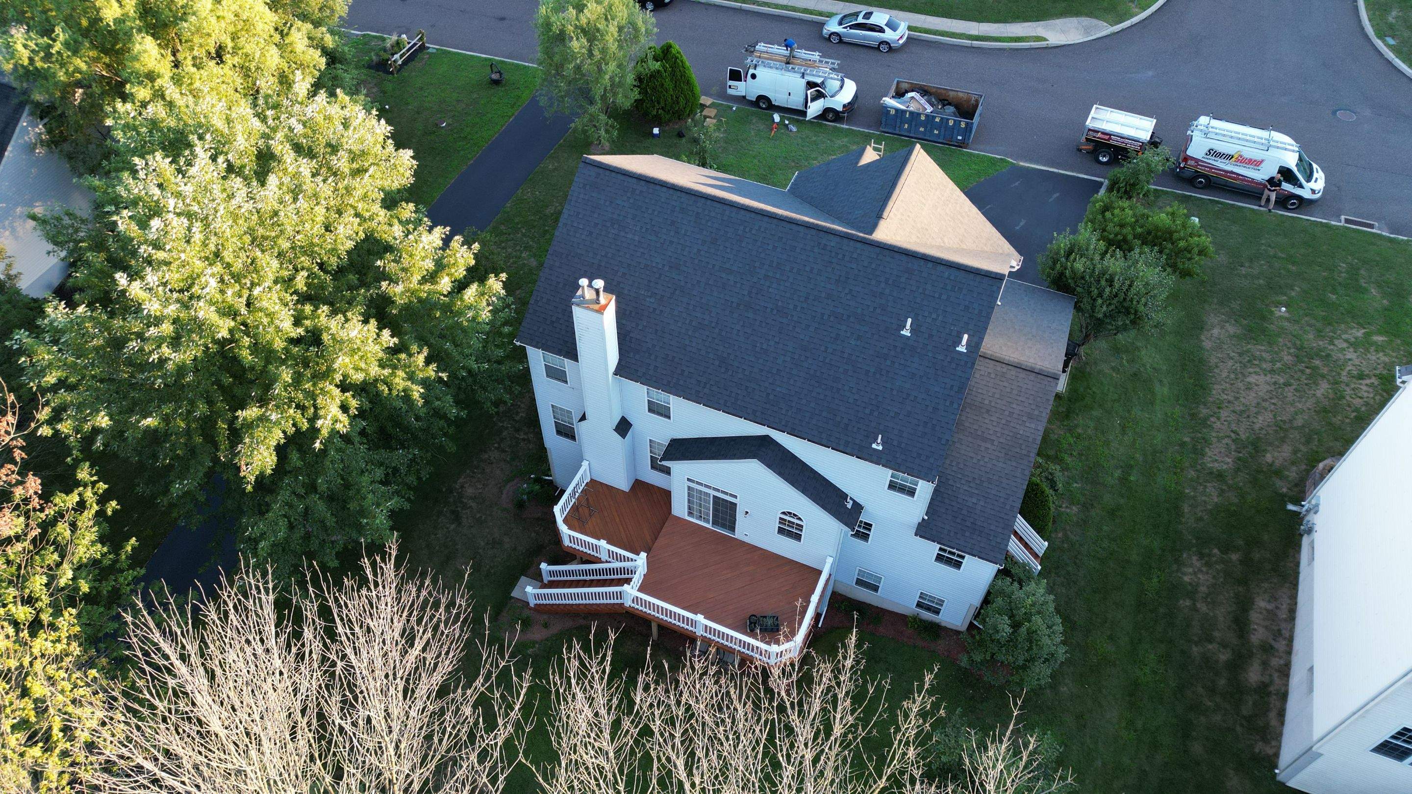 Roofing Installation using CertainTeed Landmark - Moire Black by Storm Guard of Ches-Mont PA