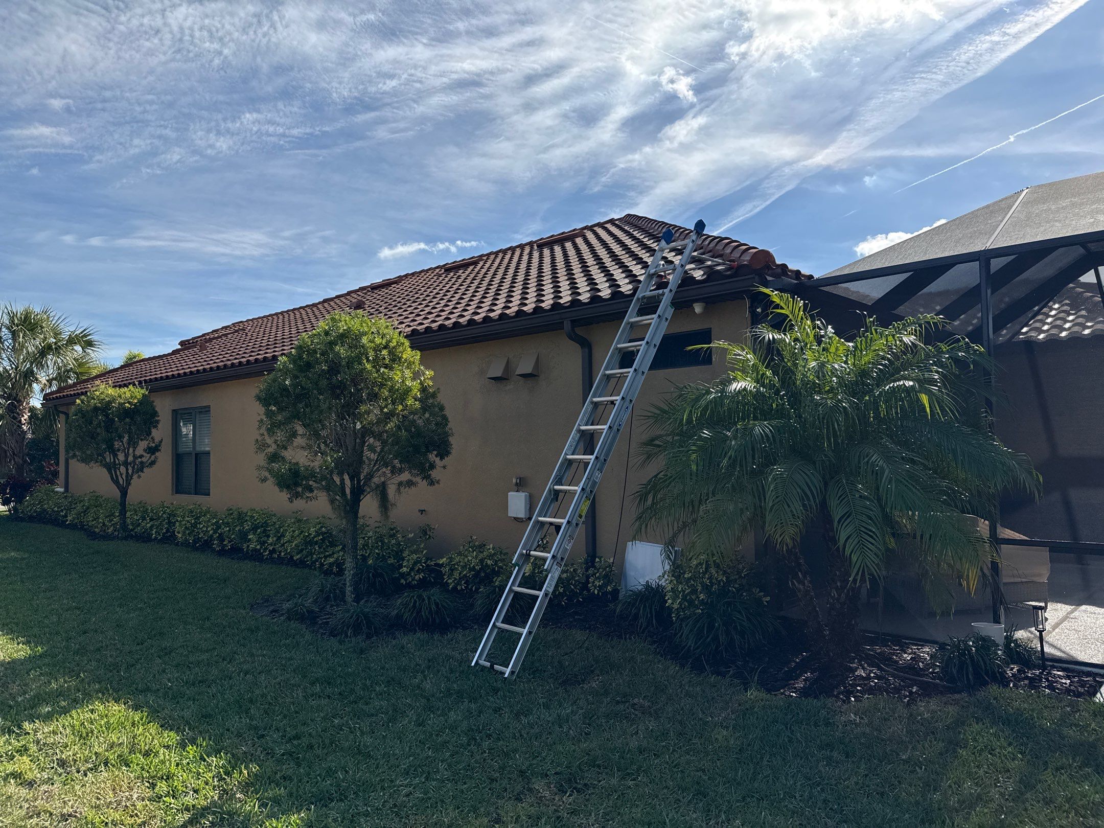 Tile Roof Cleaning (No Walking on Roof) – Artisan Lakes, Palmetto, FL by Sunshine AquaWash