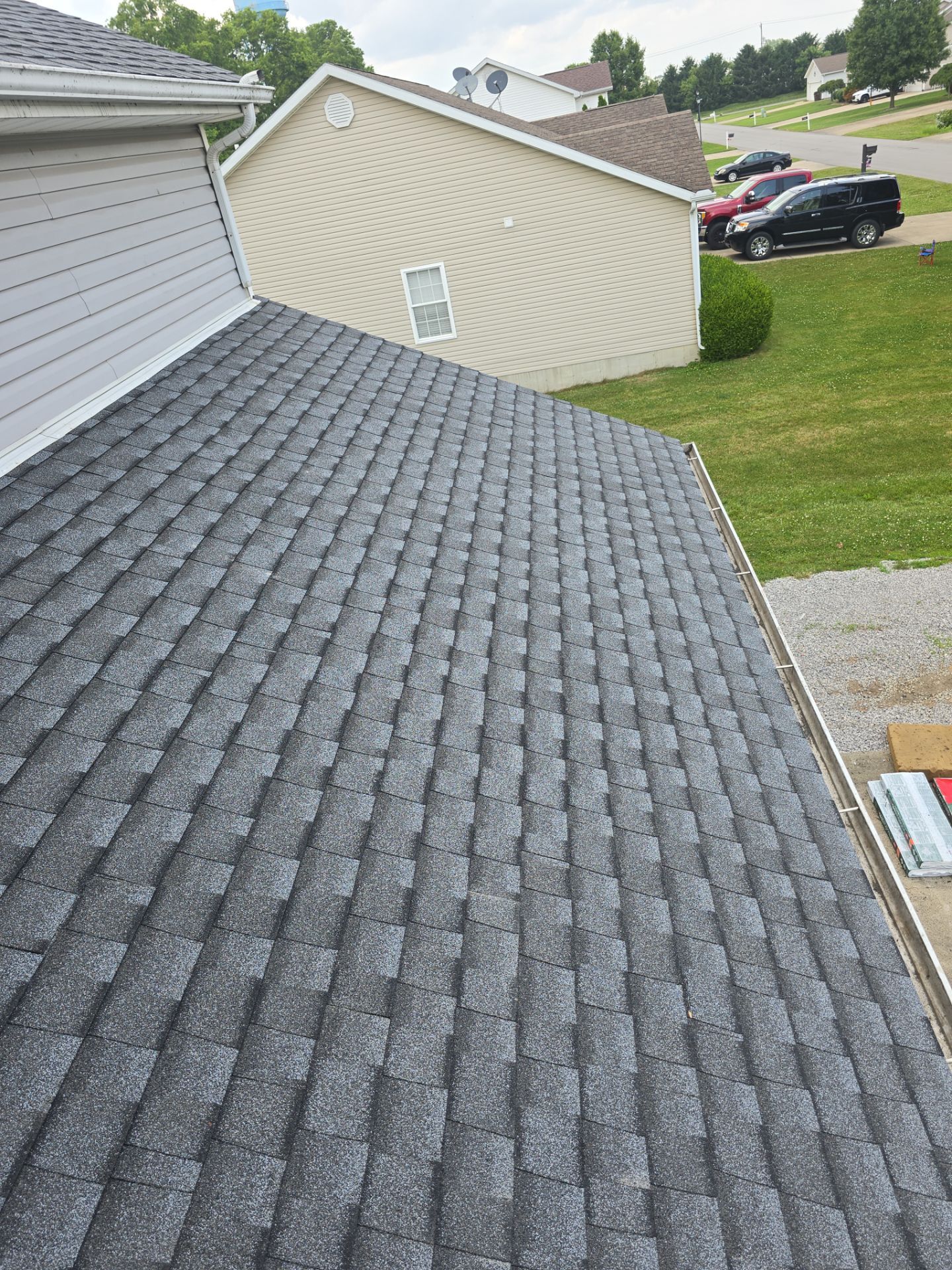 GAF Timberline HDZ Pewter Shingle Roof Replacement in Mt Orab by Empire Contractors