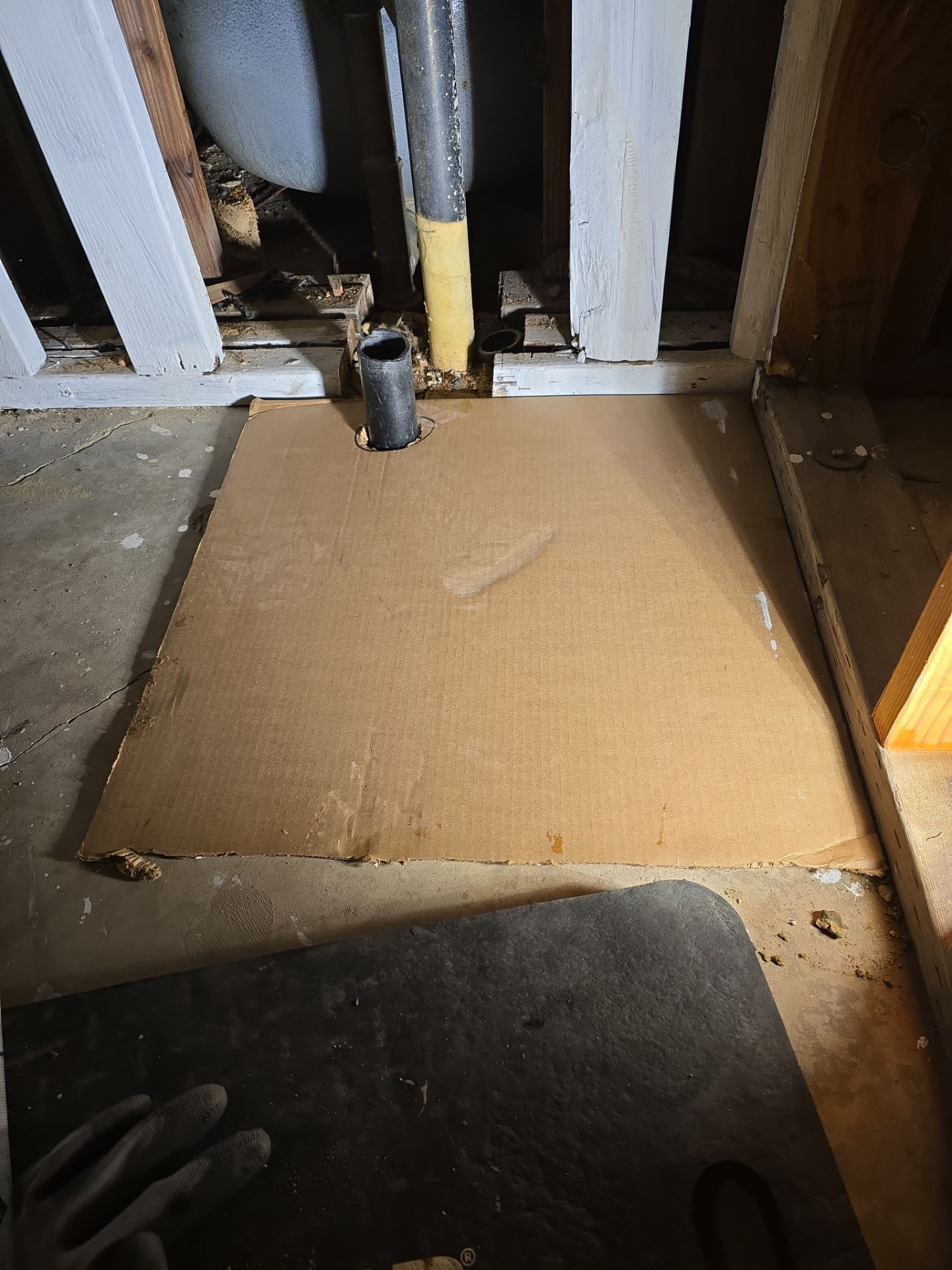 Shower Tub Installation with Underground Plumbing by Us Plumbing 