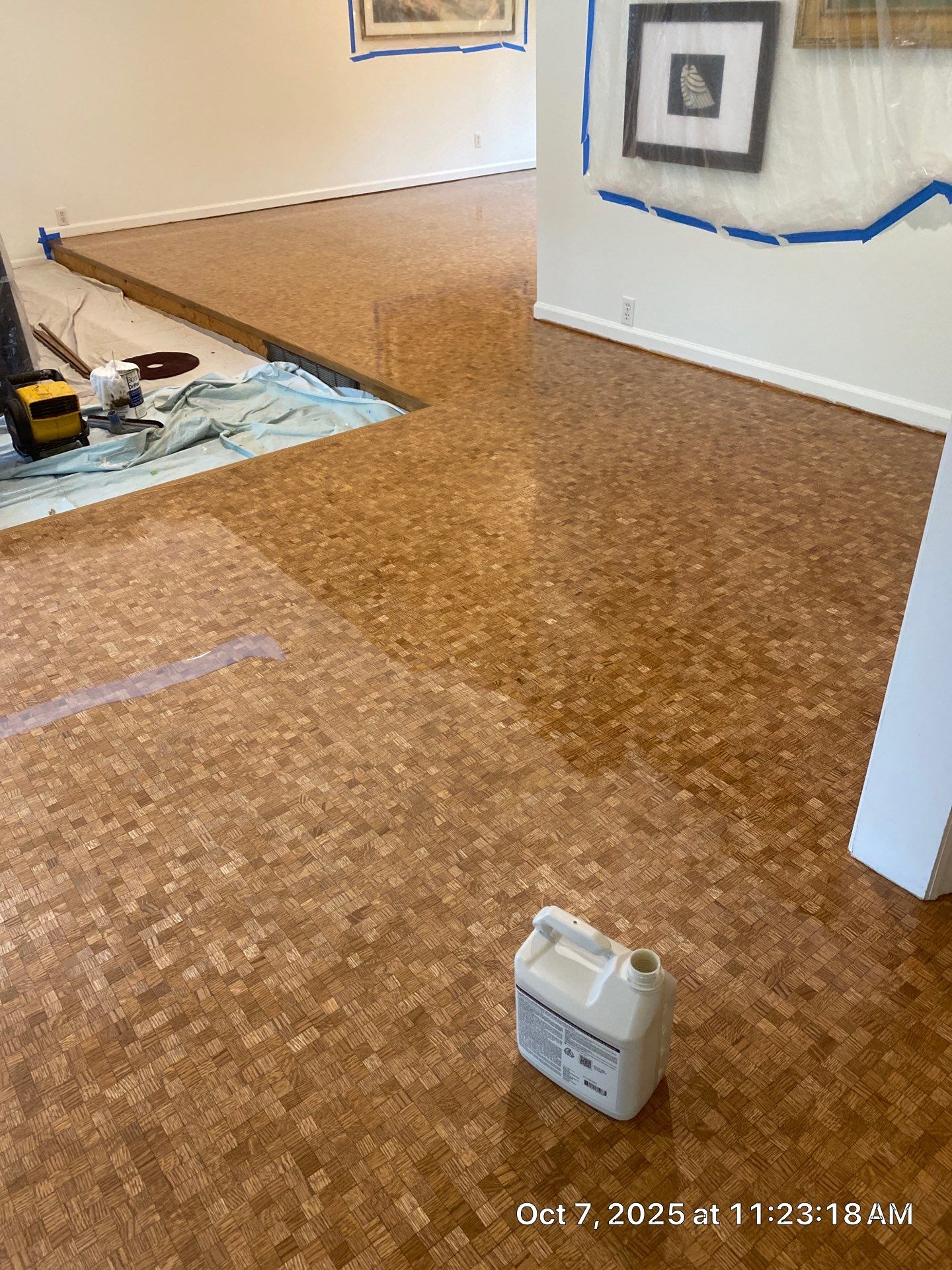 UNIQUE MID CENTURY MODERN Square Wood Tile Floor by RTBaldwin Hardwood Floors