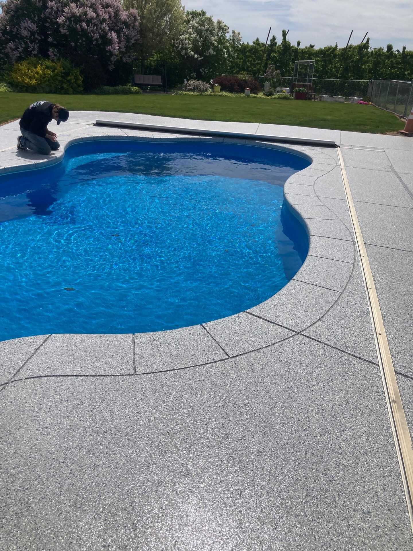 Pool Deck Transformation using Tidal Wave by Croc Coatings, LLC