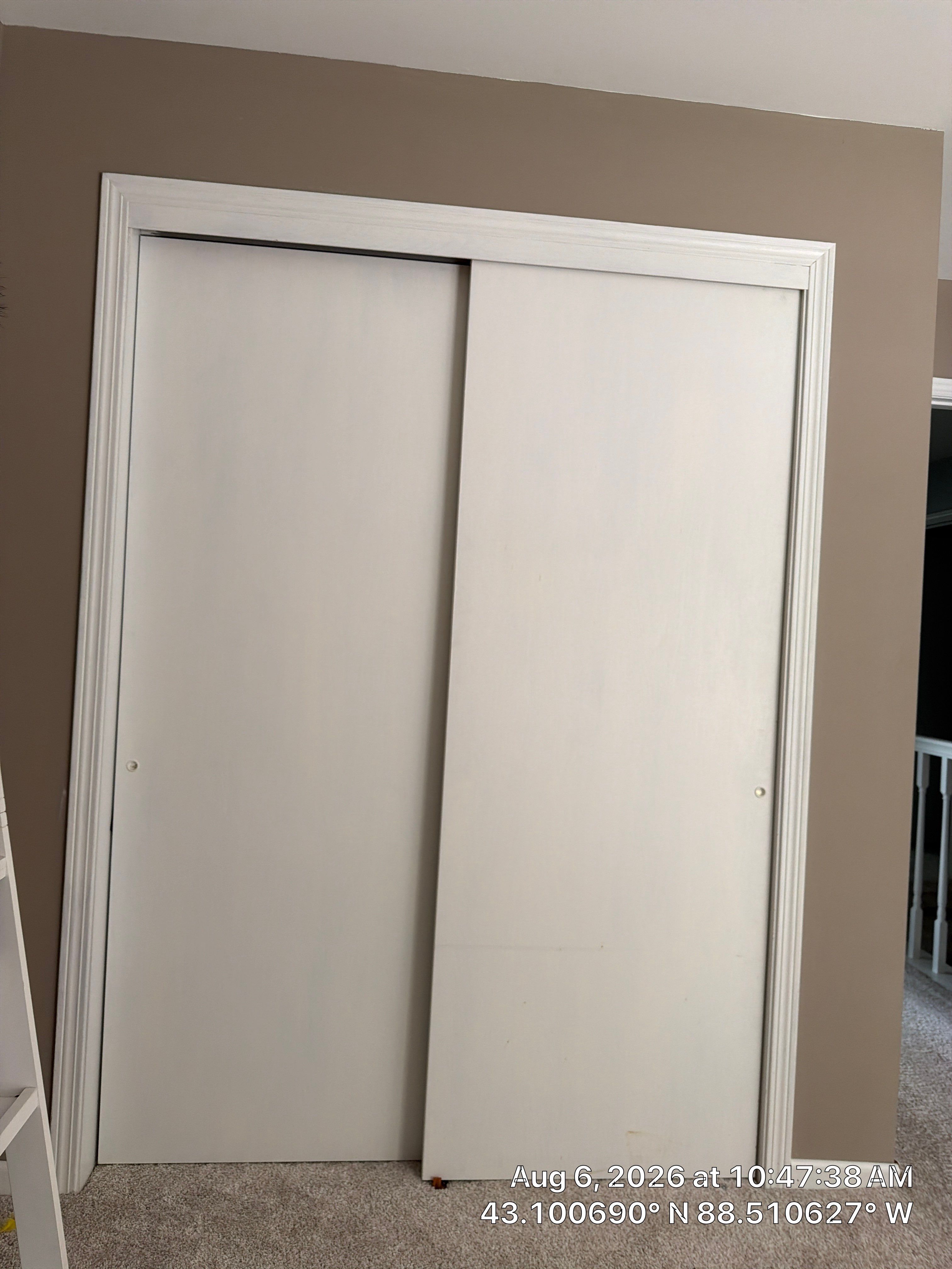 Interior Sliding Closet Door and Trim Replacement in Oconomowoc by CompanyCam Sales Demo