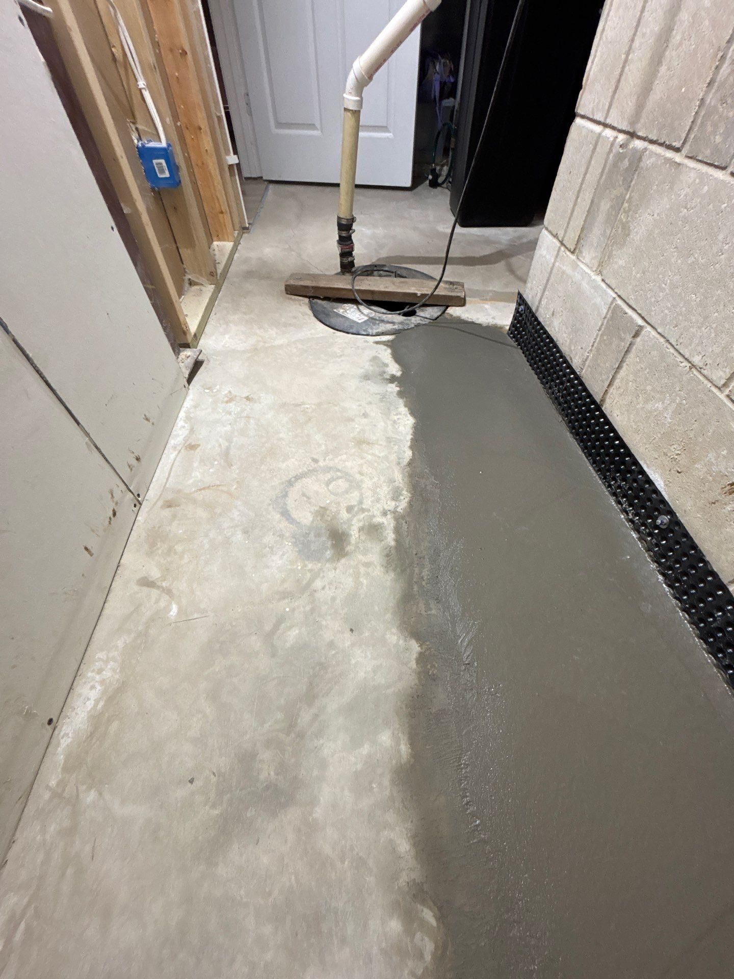 Interior Drain Tile Installation in Minnetonka, MN by Waterproofing Northeast
