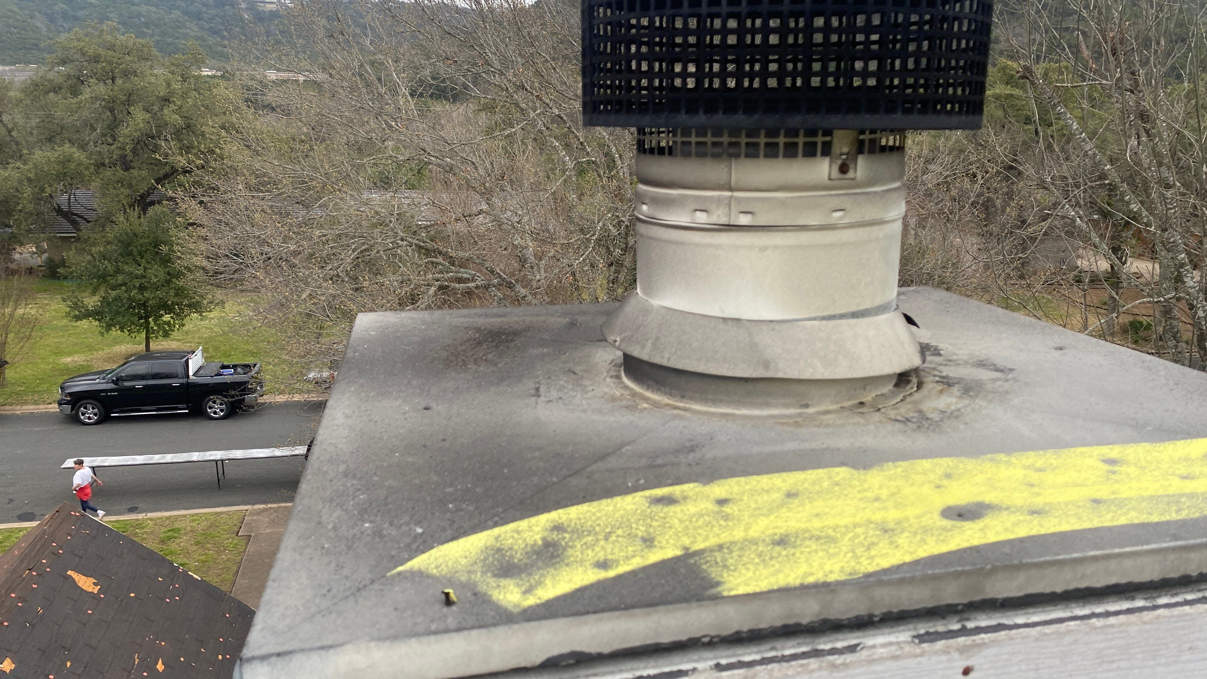 Residential Roof Replacement using 24 GA Double-Lock - Matte Black by Action Exteriors Austin