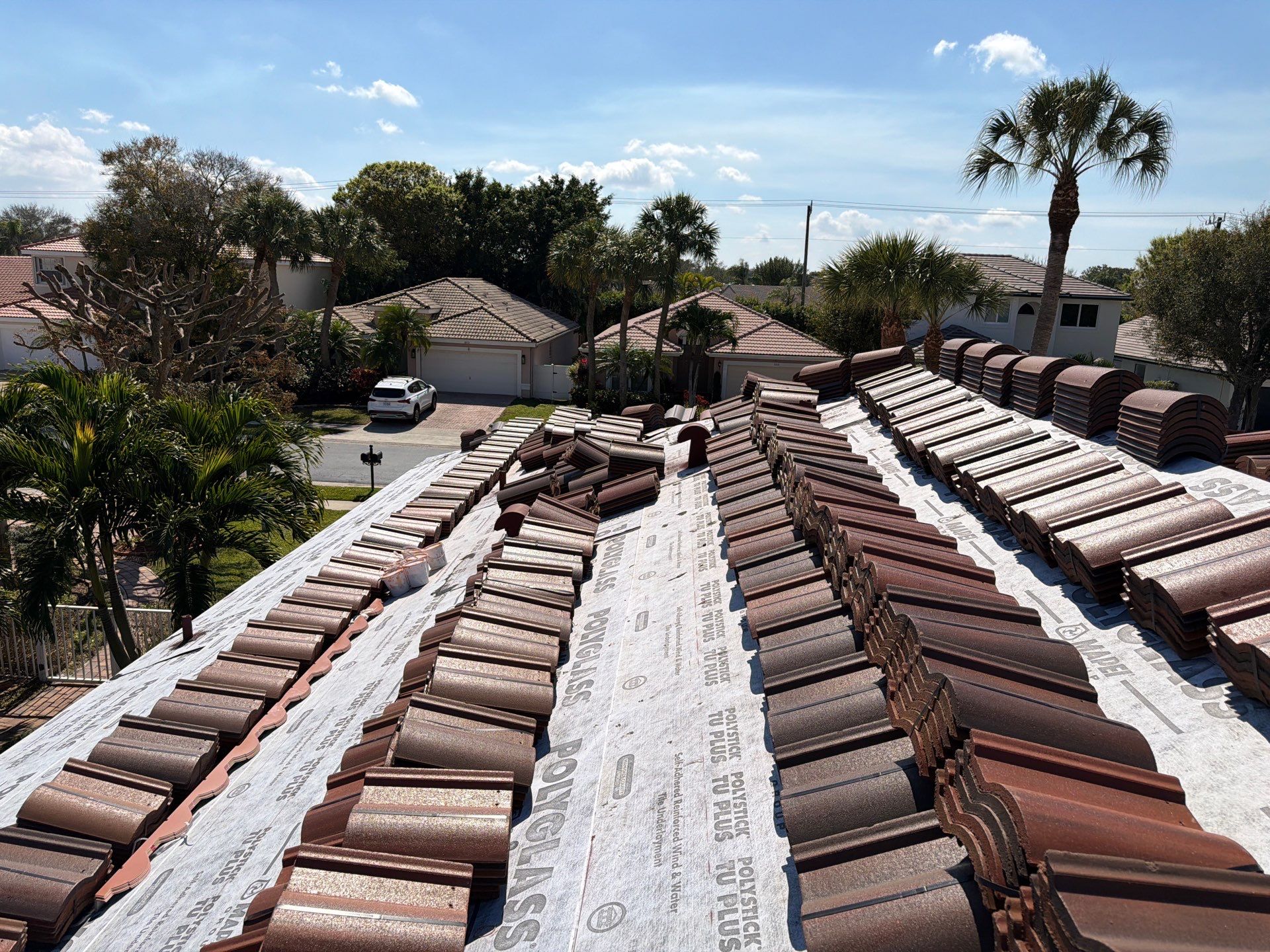 Residential Roofing Installation using Crown by BLUES BROTHERS CONSTRUCTION CORP