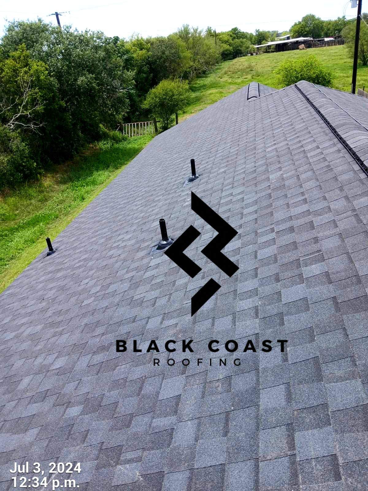Residential Roofing Installation using TAMKO Heritage Shingles by Black Coast Roofing