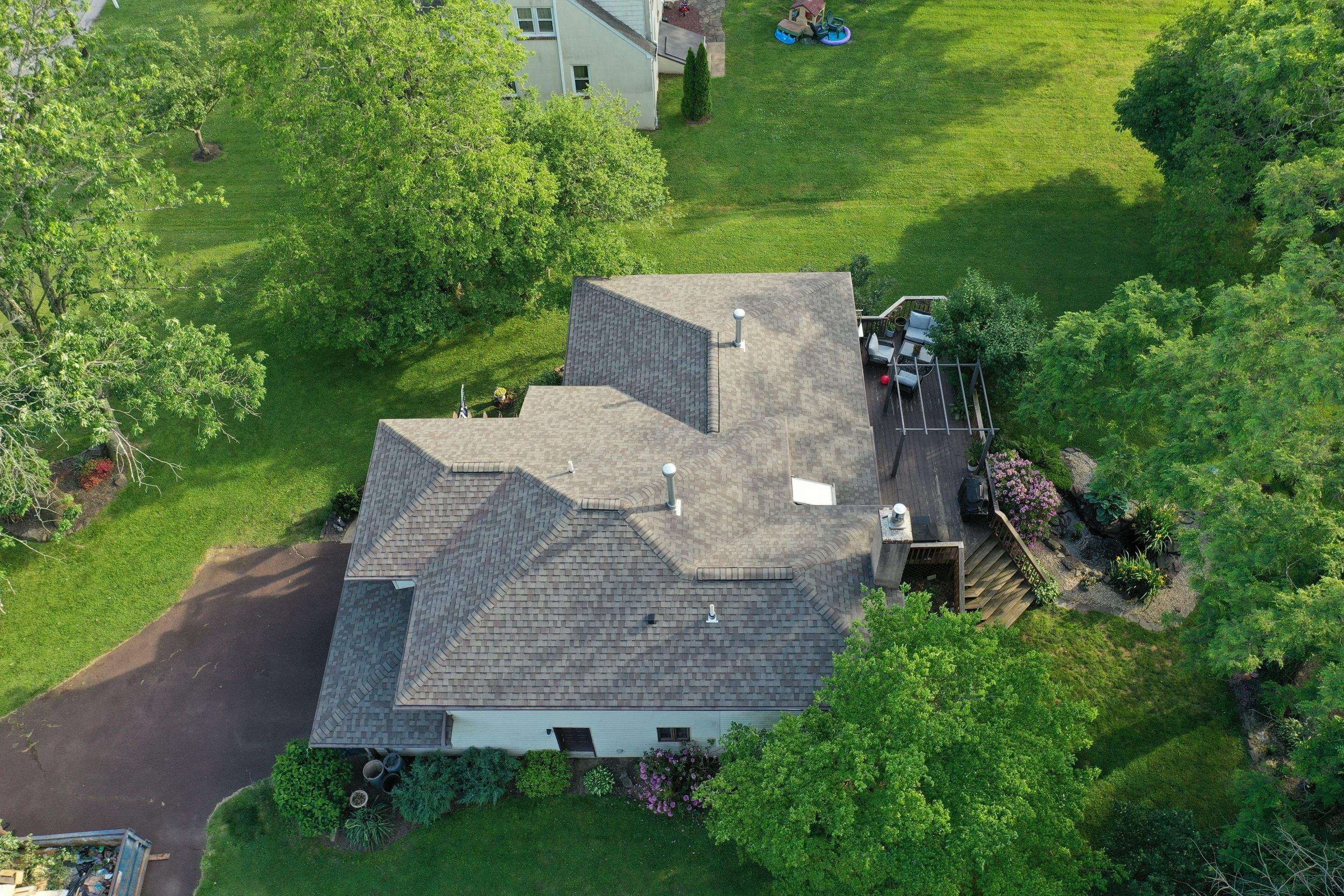 Roofing Installation using CertainTeed Landmark - Weathered Wood by Storm Guard of Ches-Mont PA