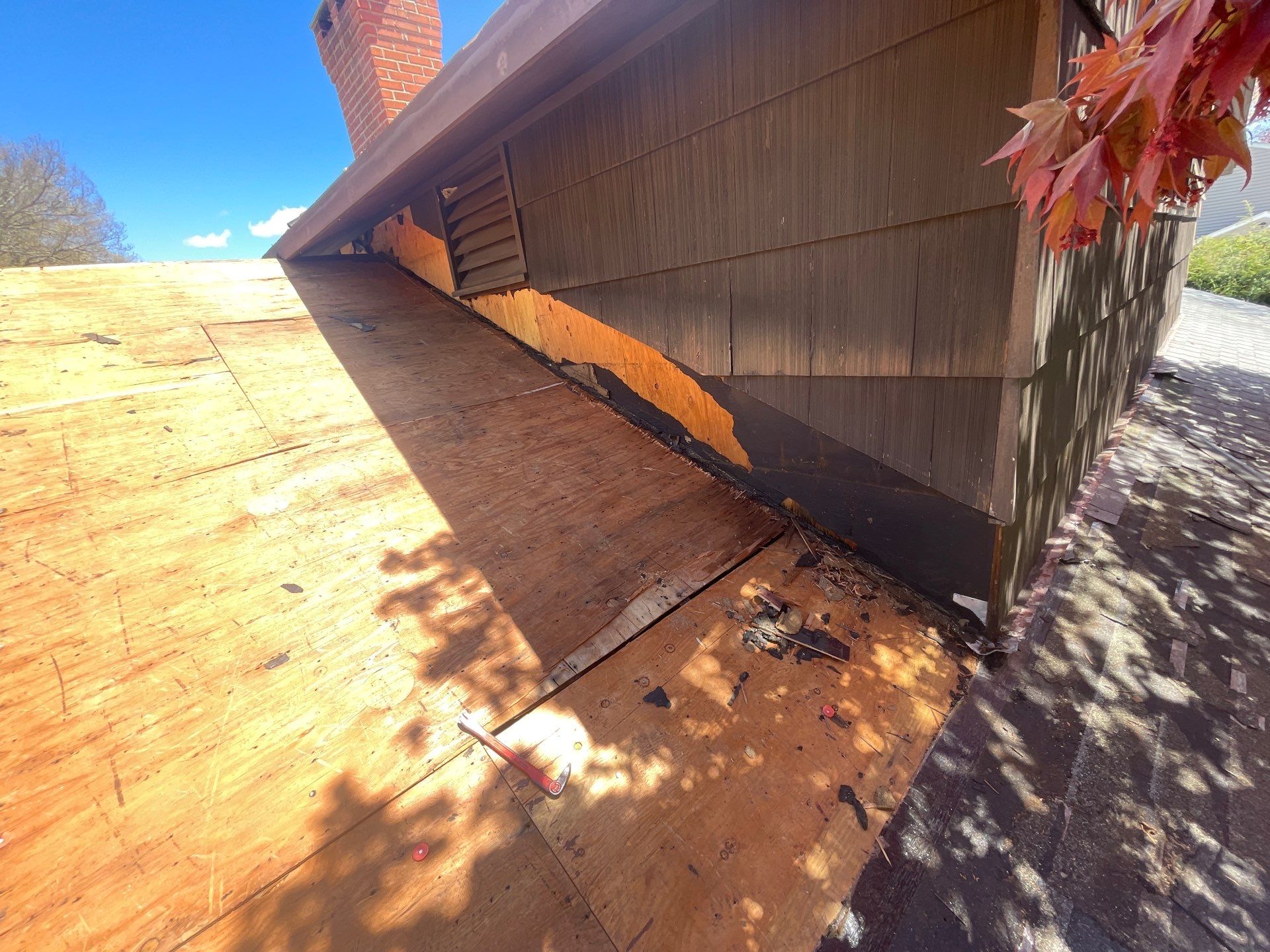 Residential Roof Replacement and Plywood Sheathing Repair in Torrington by A Plus Exterior