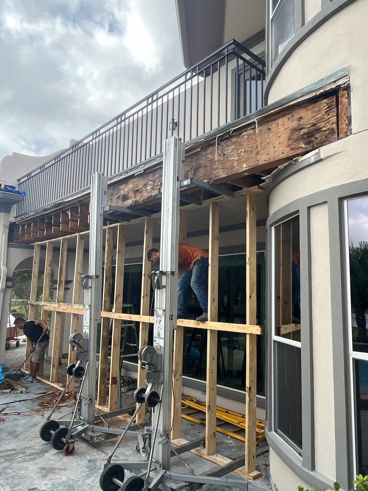 Major Remodel onBalcony Reconstruction by L&T General Contractors and Restoration INC
