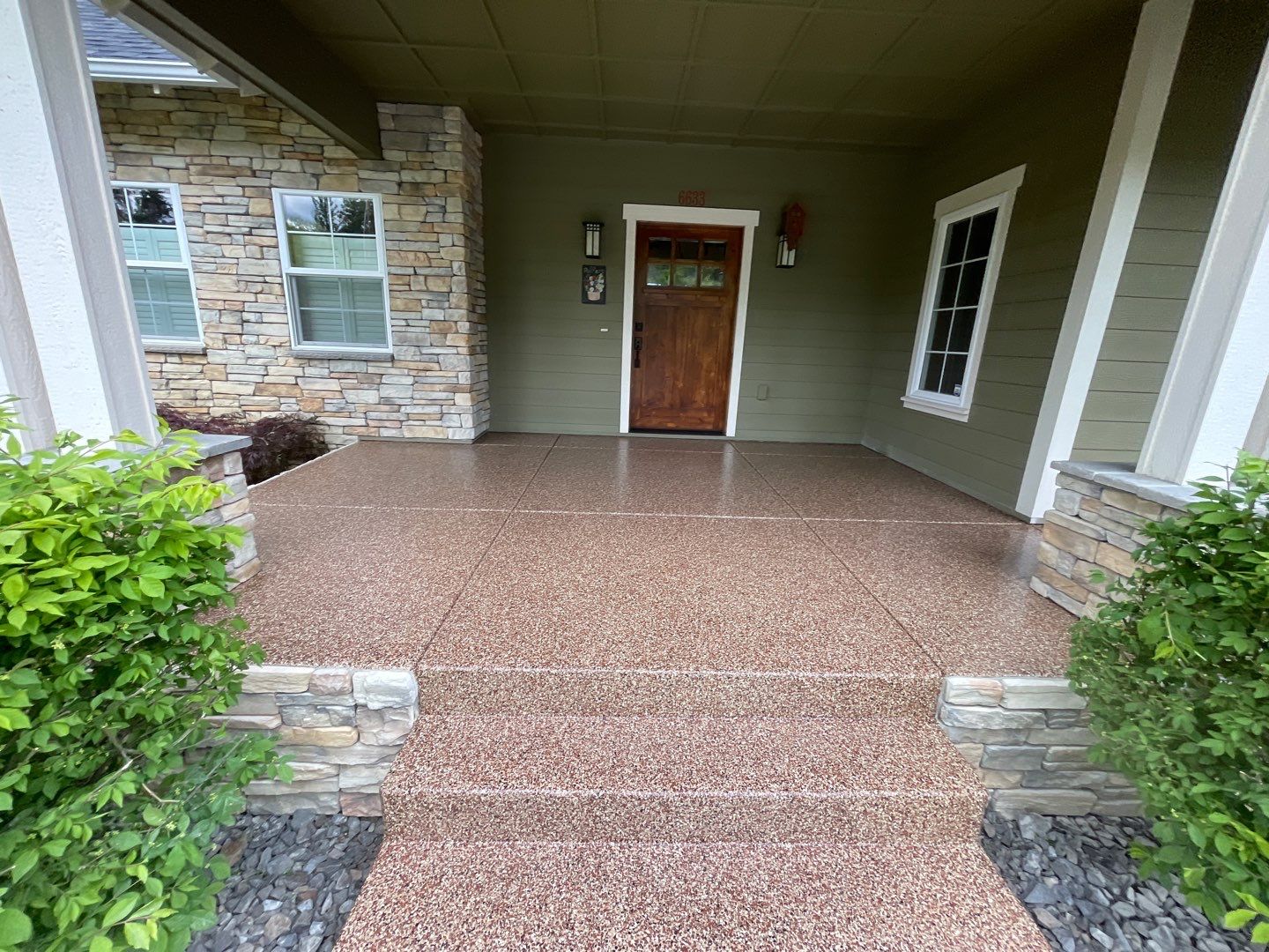 Entryway Transformation using Chestnut by Croc Coatings, LLC