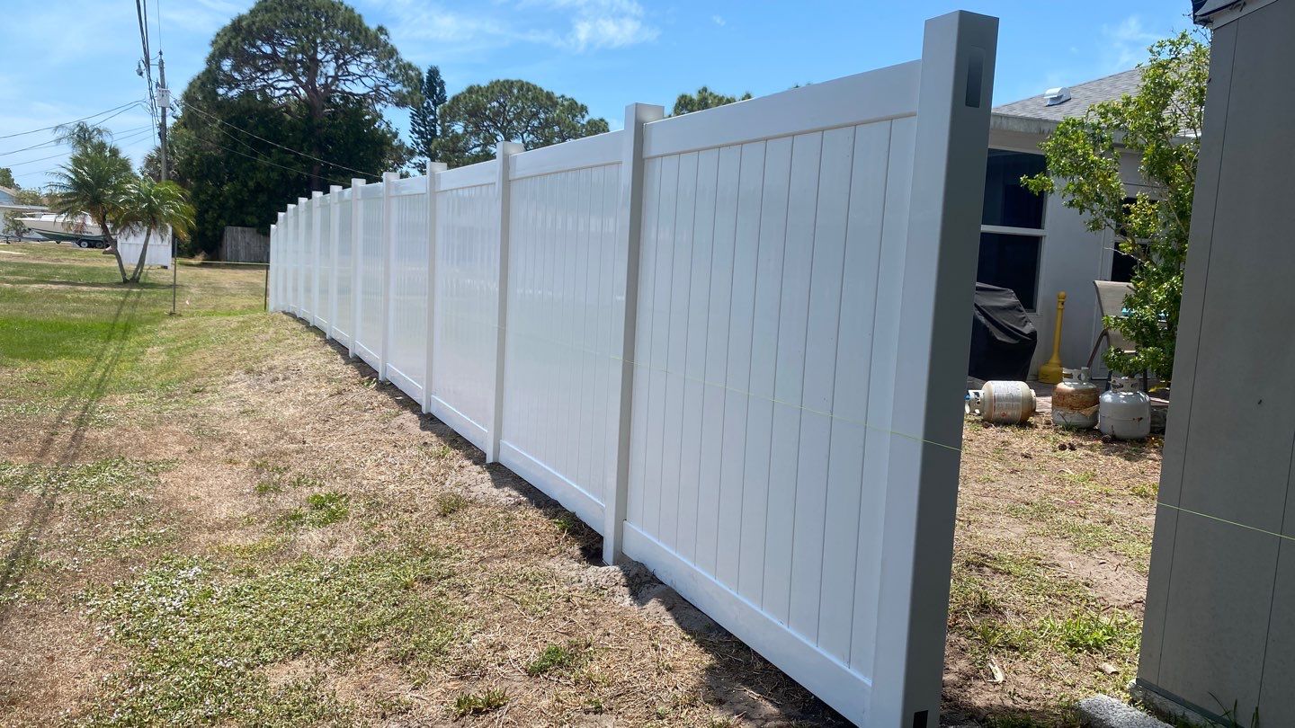 Venice, FL 6ft. Tall White Vinyl Privacy Fence  by Asap fence and gates, LLC