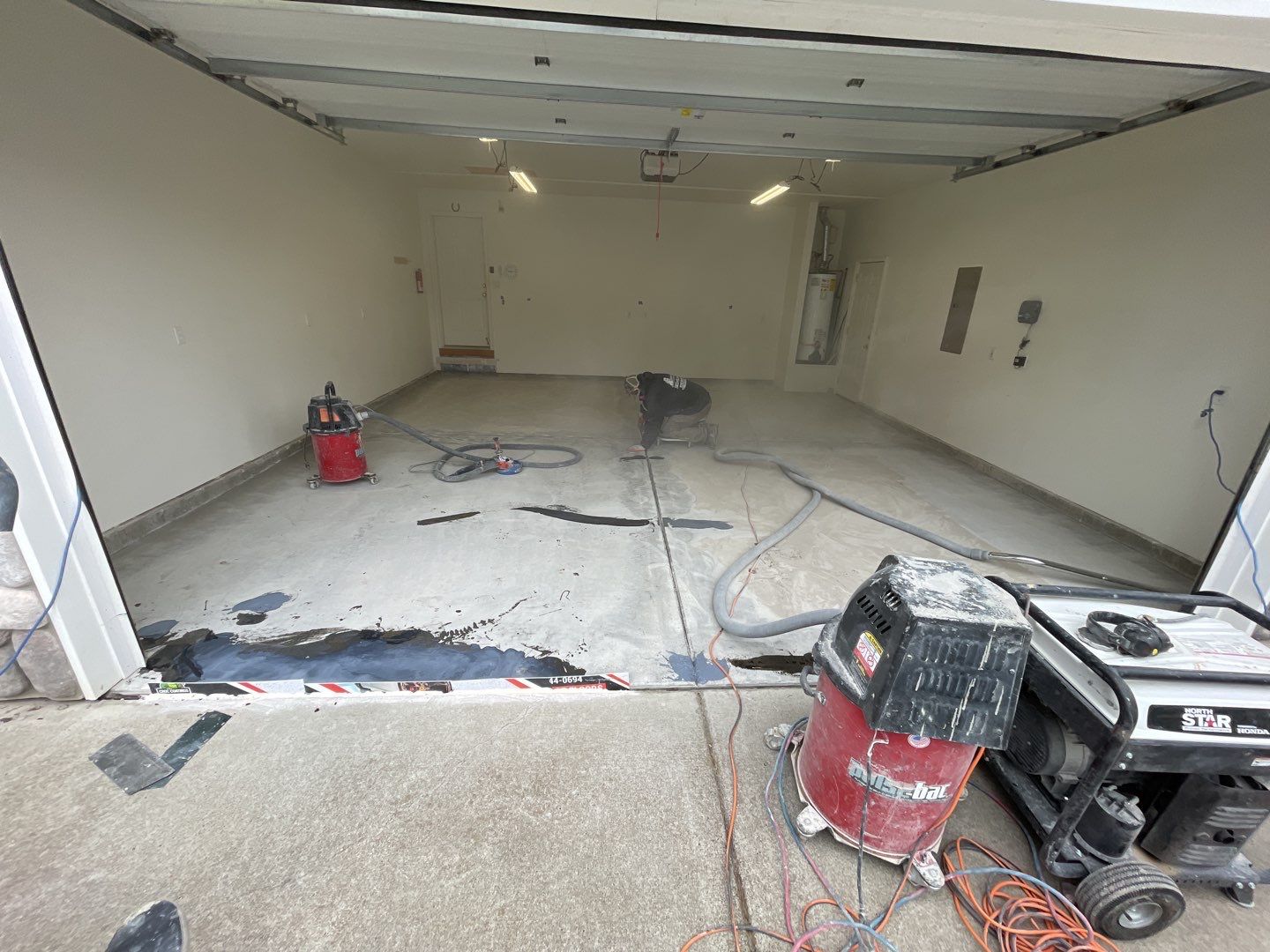 Garage Transformation using Silver Creek by Croc Coatings, LLC