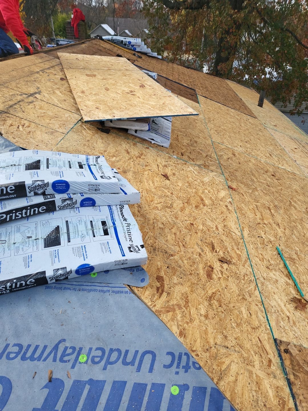 ATLAS PINNACLE COLOR: OYSTER SHELL DRIP EDGE: WHITE by Eagle Eye Roofing