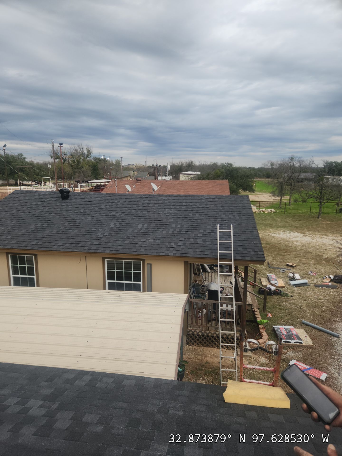 Project in Weatherford by Lonestar Roofing and Restoration LLC.