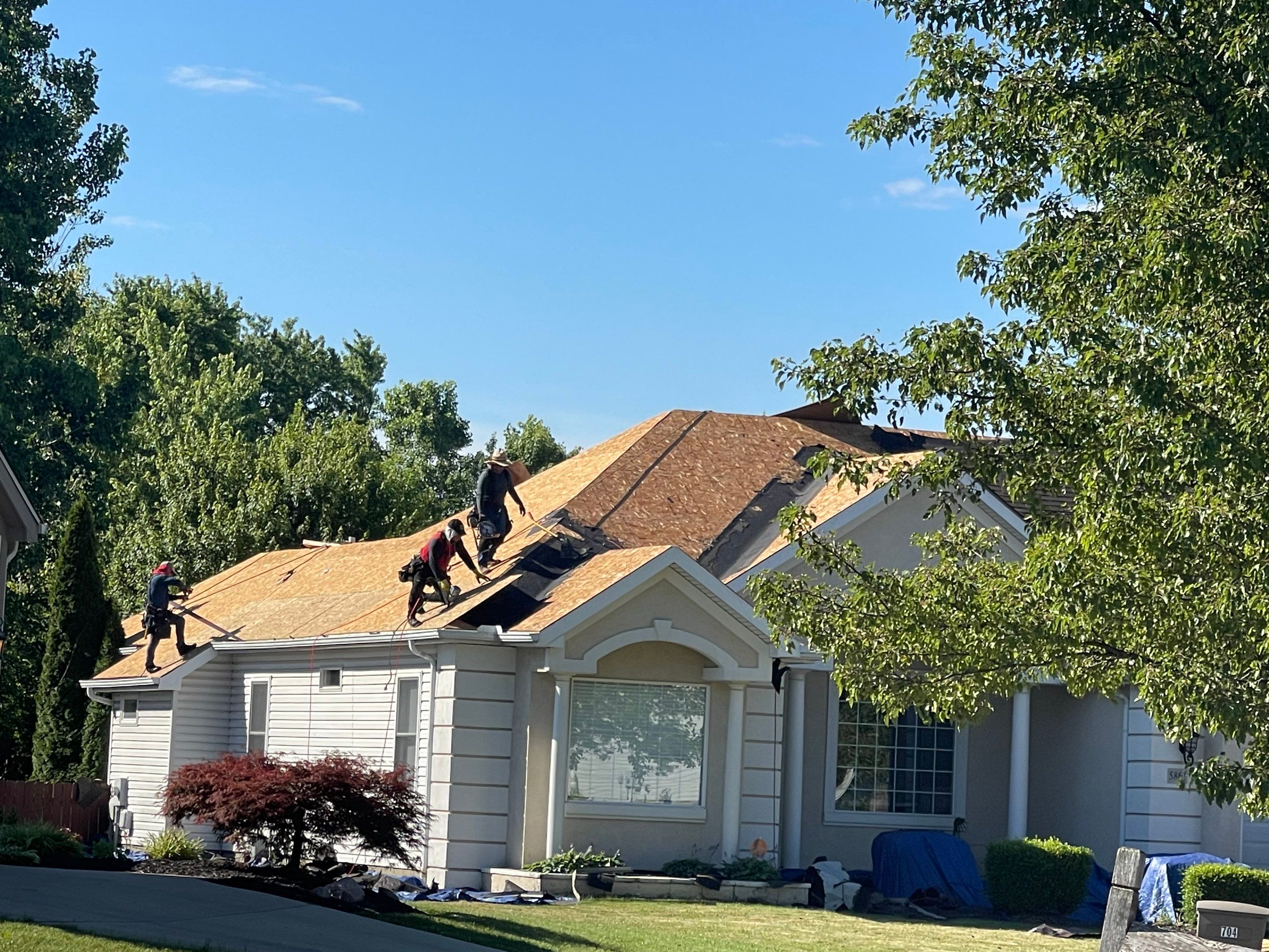 Residential Roofing Installation using IKO dimensional shingles by SOS Home Ohio 