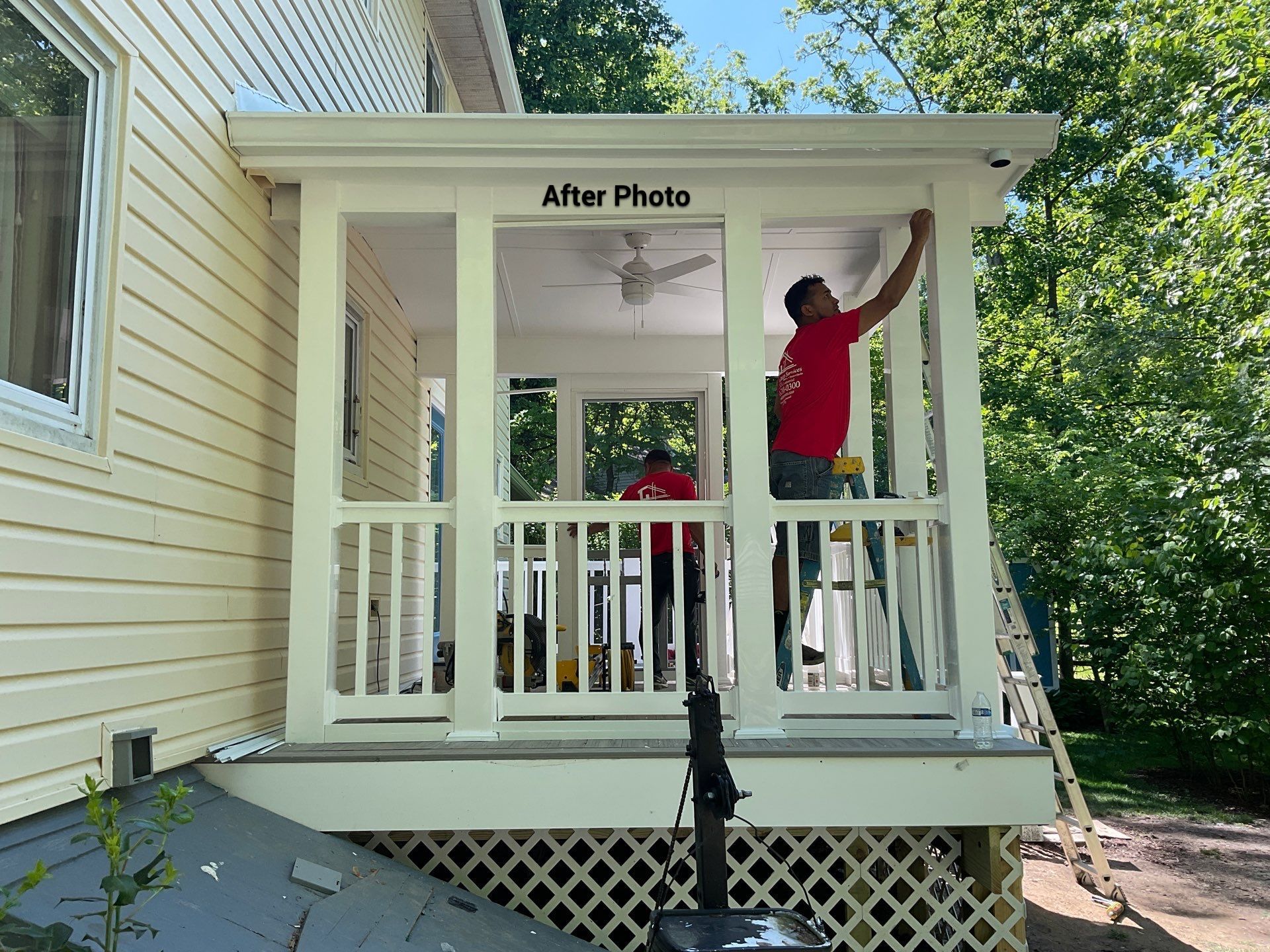 New Screen in cover porch  by Alpha Design Services
