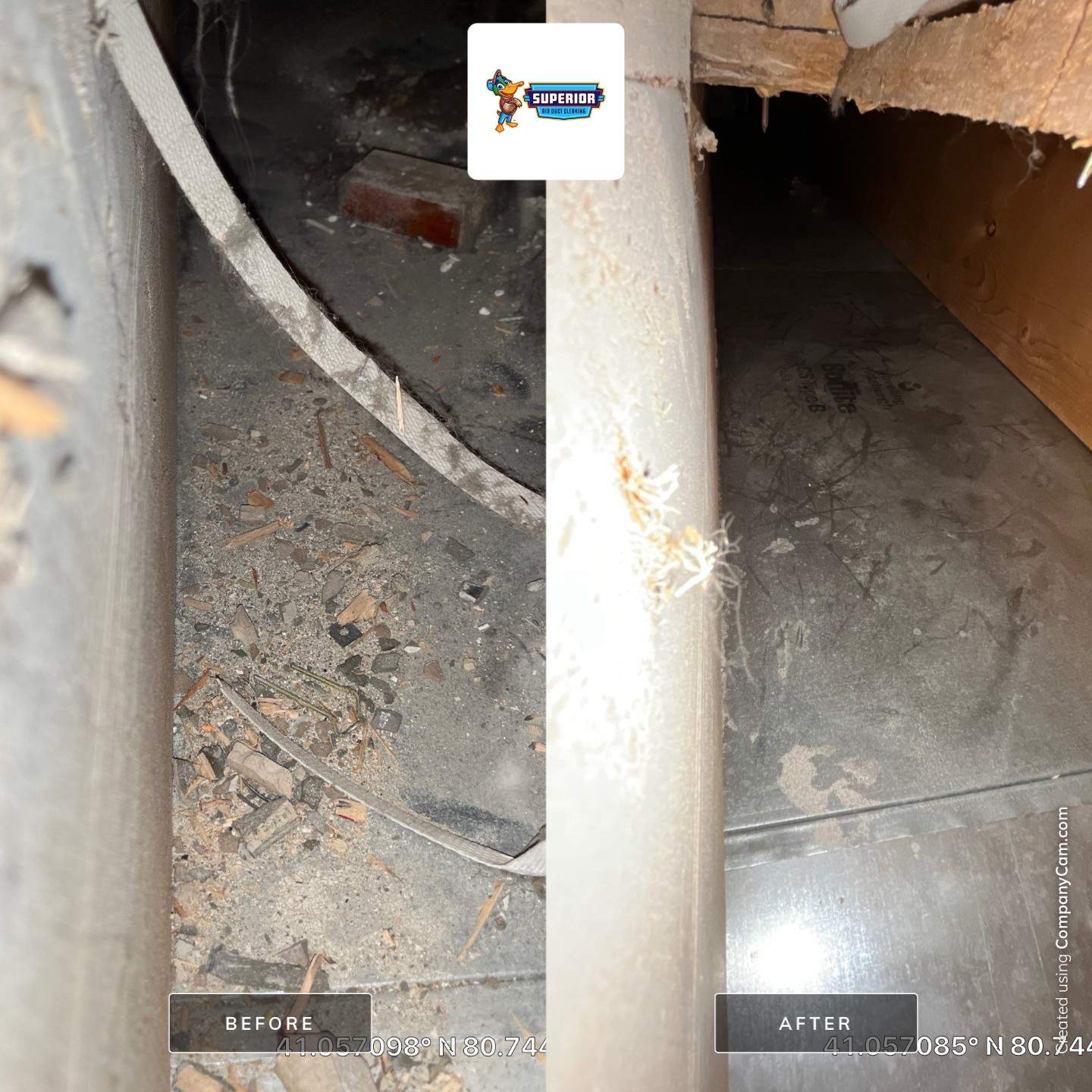 Air Duct Cleaning With a Vacuum Truck in Canfield, OH by Superior Air Duct Cleaning