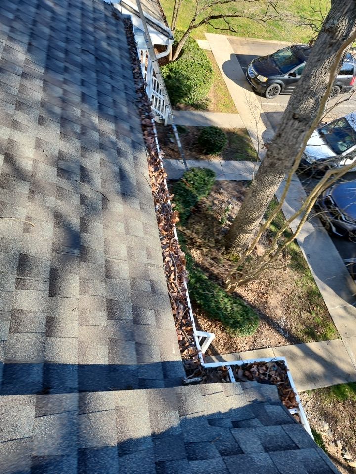 Gutter Cleaning using water by Power Wash Masters LLC