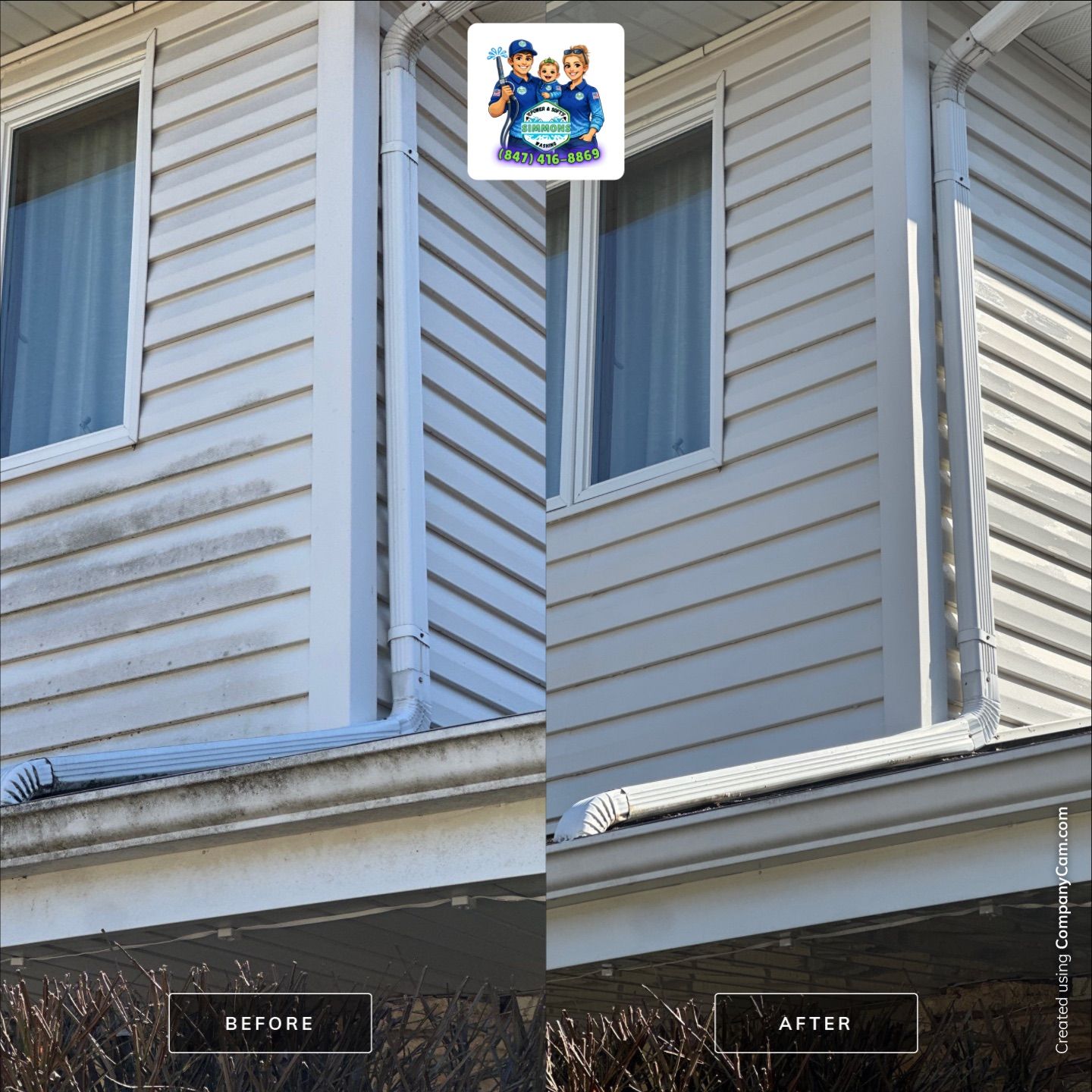 Project in Glenview by Simmons Power & Soft Washing