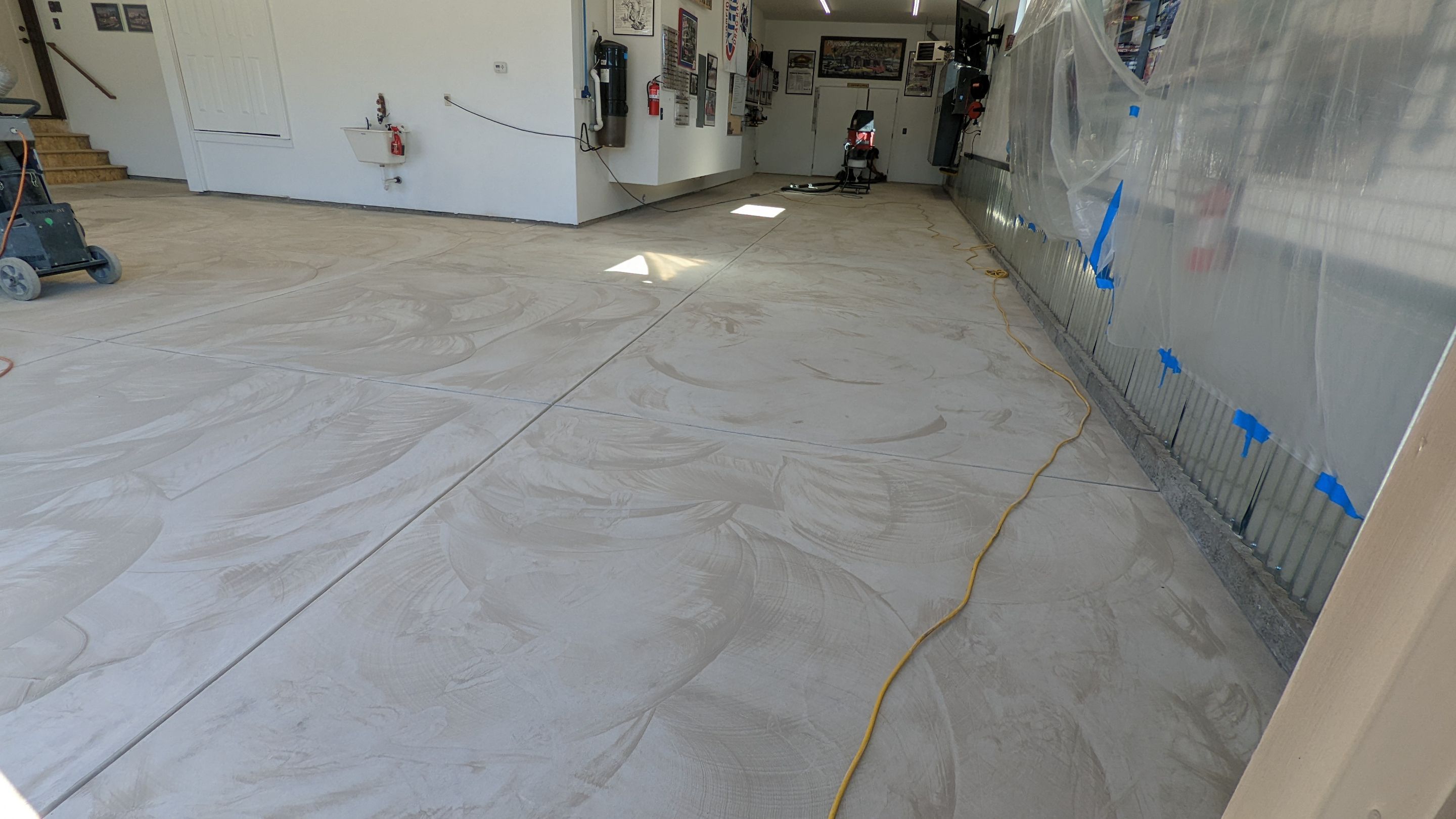 Garage Transformation using Smoke Colorway by Croc Coatings, LLC